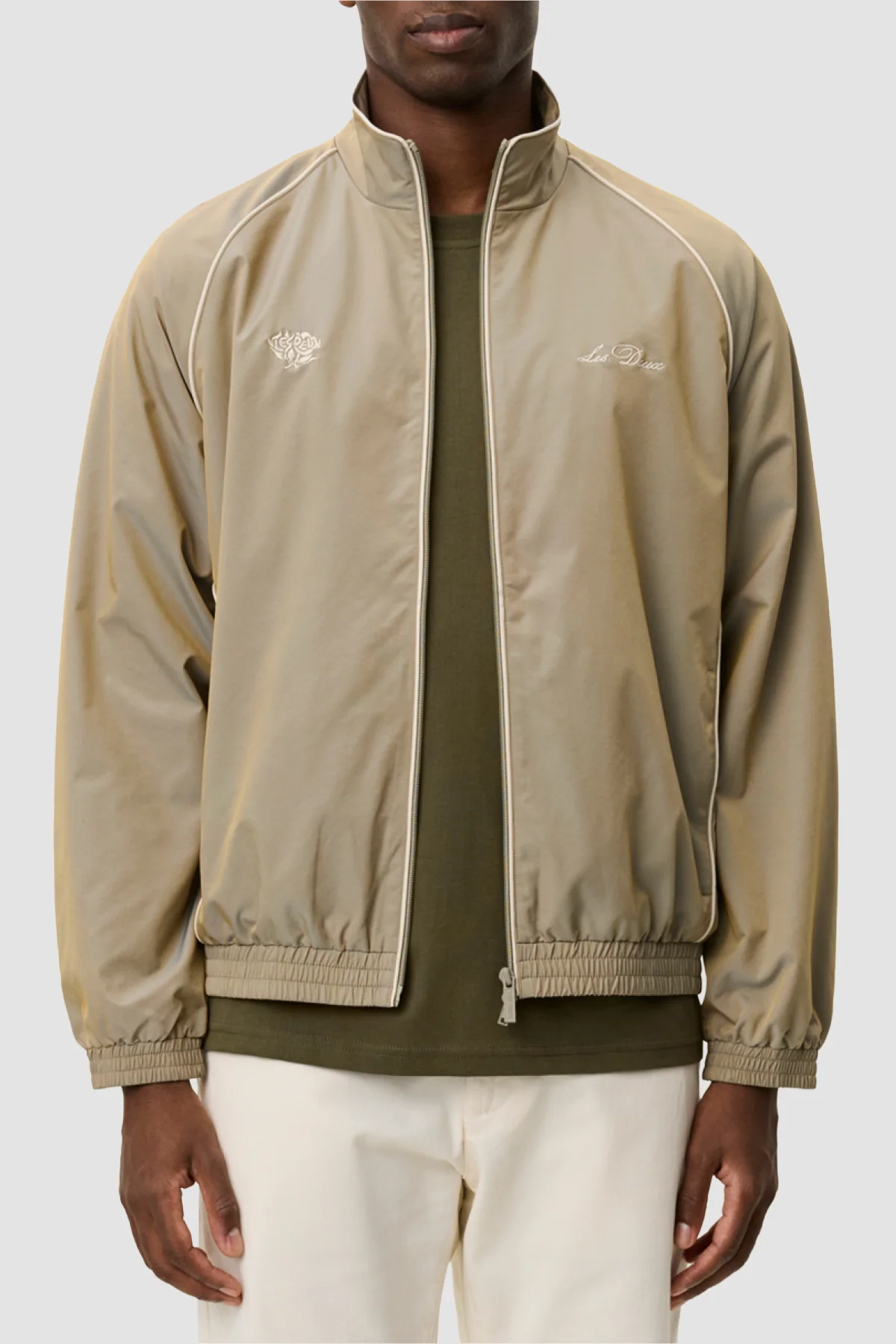 Les Deux Jack Shiny Track Jacket - Sand