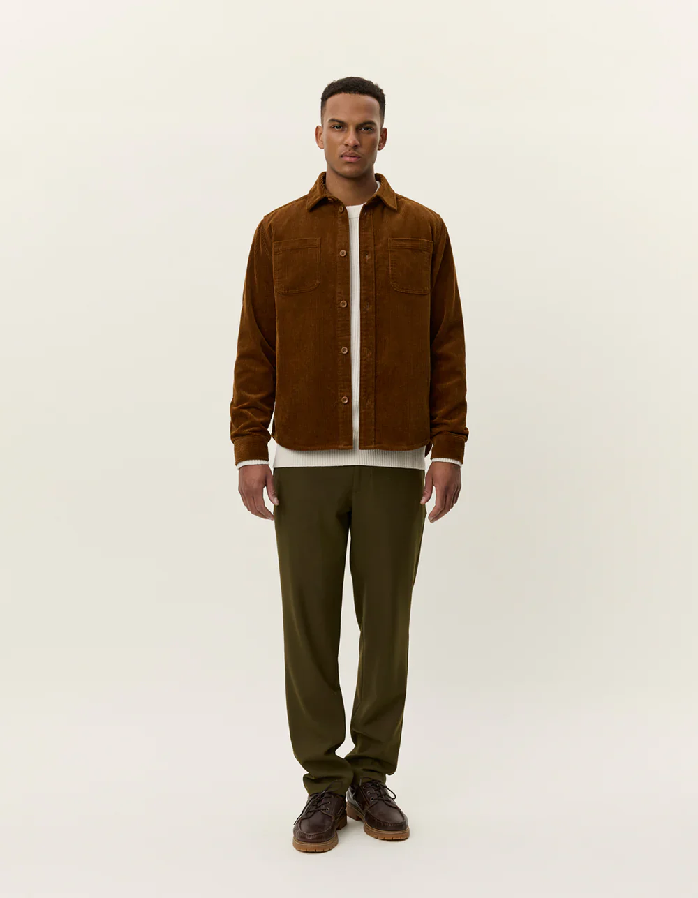 Les Deux Kody Corduroy Shirt - Tan - Image 3