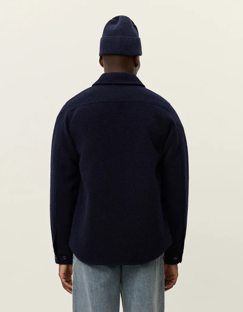 Les Deux Lennon Bouclé Jacket - Dark Navy - Image 2