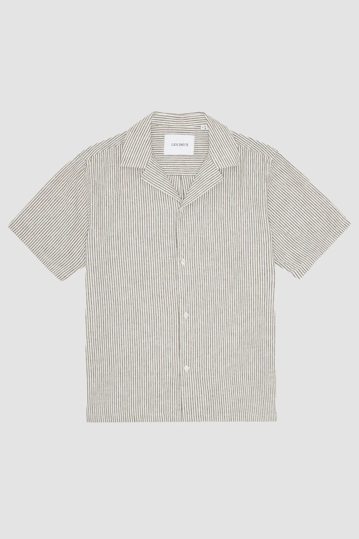 Les Deux Lukas Stripe Shirt - Teak
