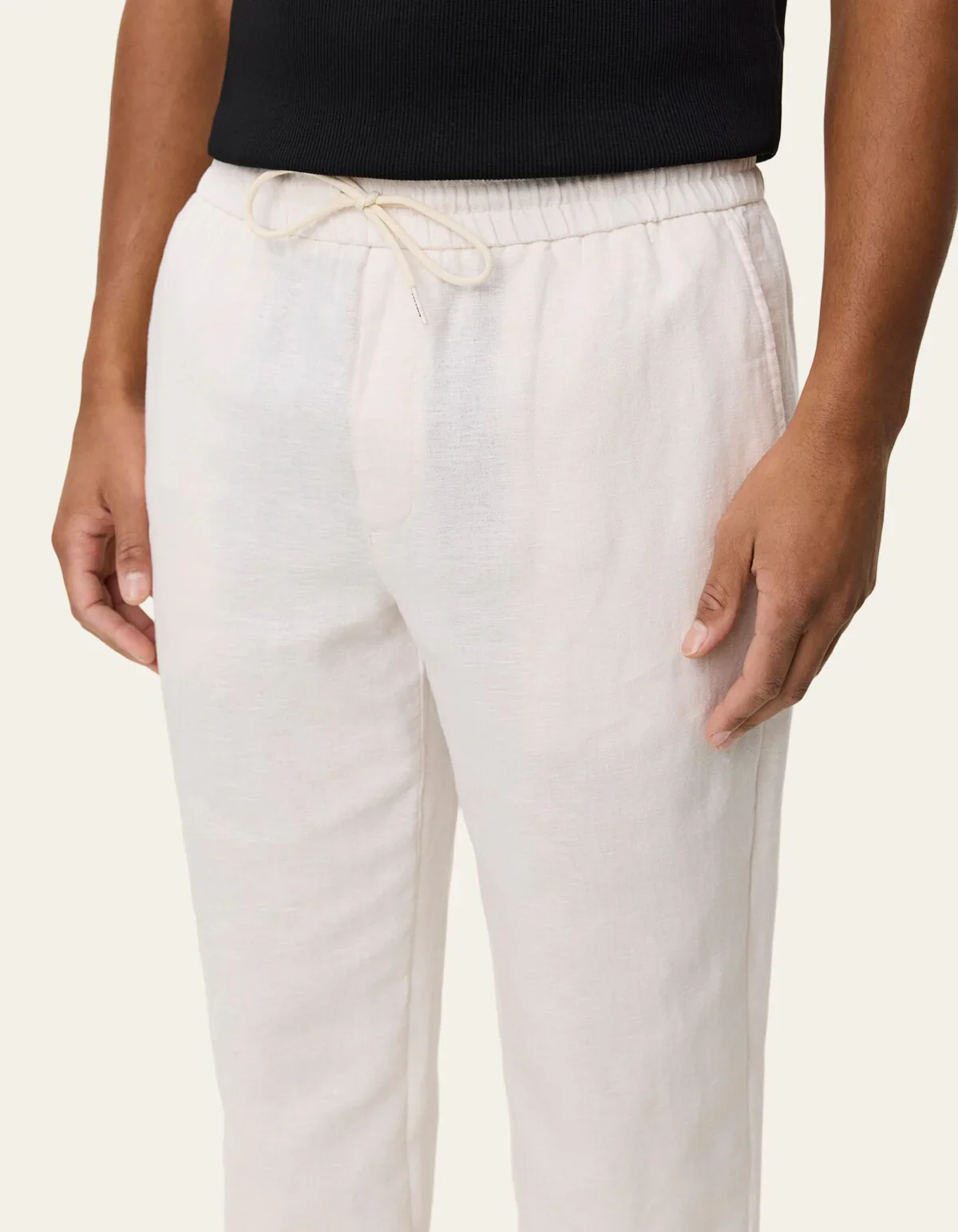 Les Deux Patrick Linen Pants - White - Image 3