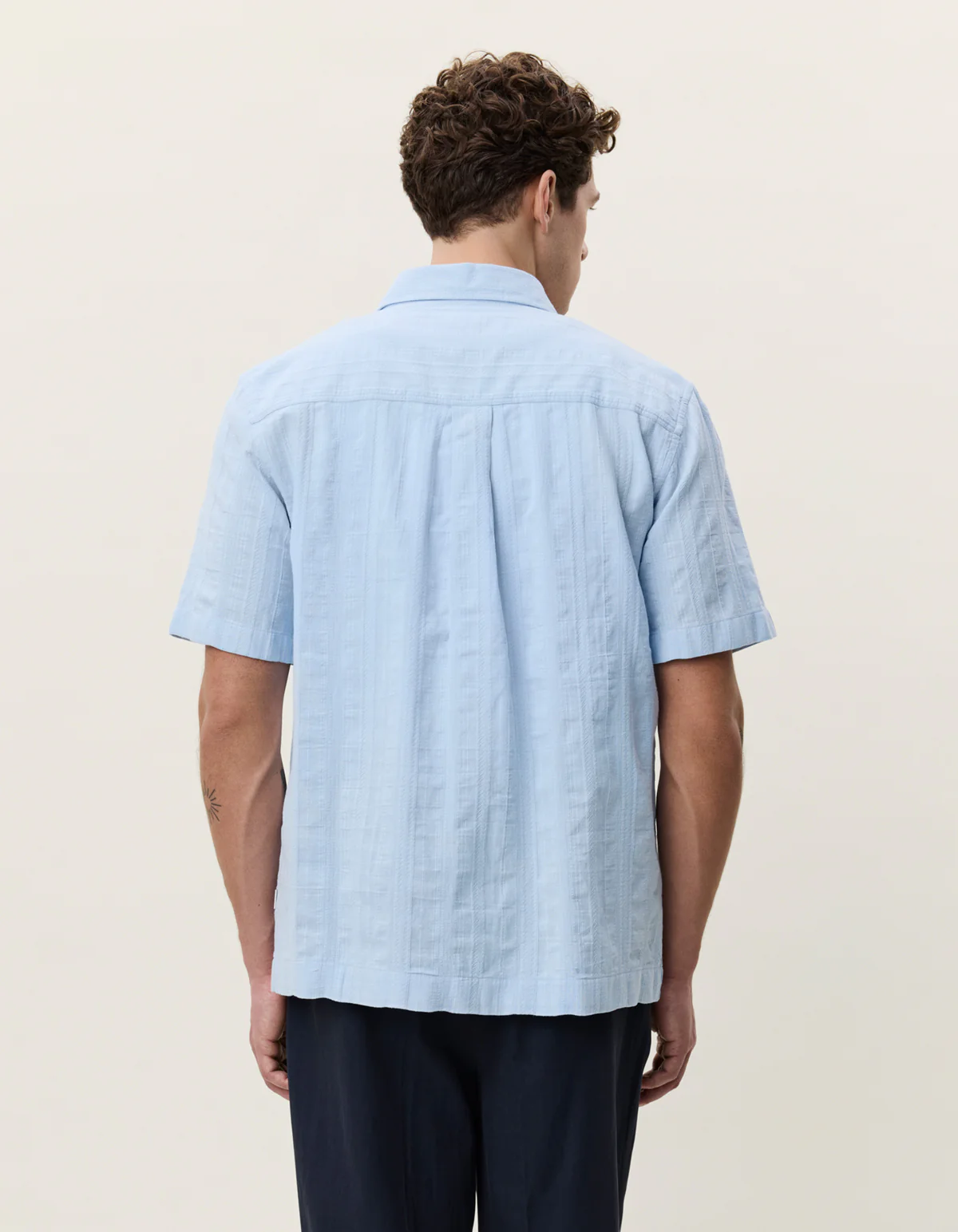 Les Deux Structured SS Shirt - Skyway Blue - Image 2