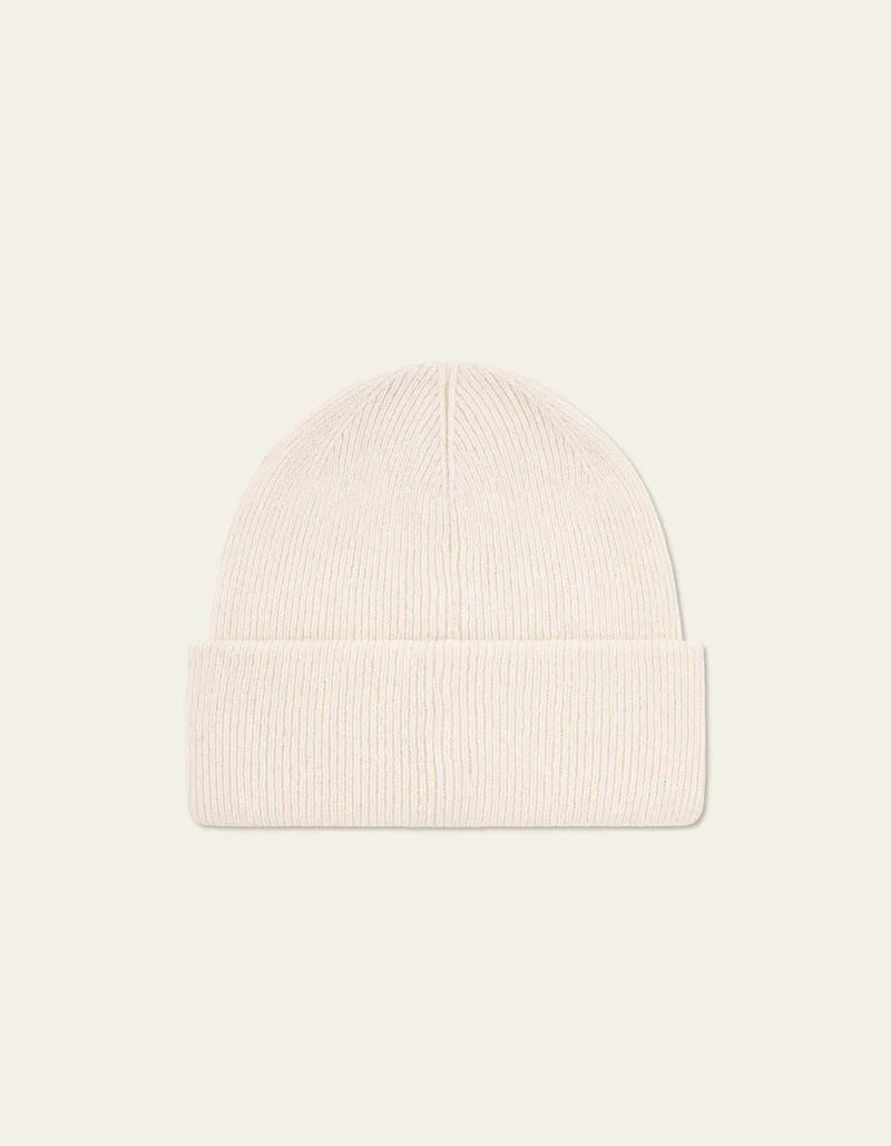 Les Deux Wayne Embroidered Beanie - Ivory - Image 2