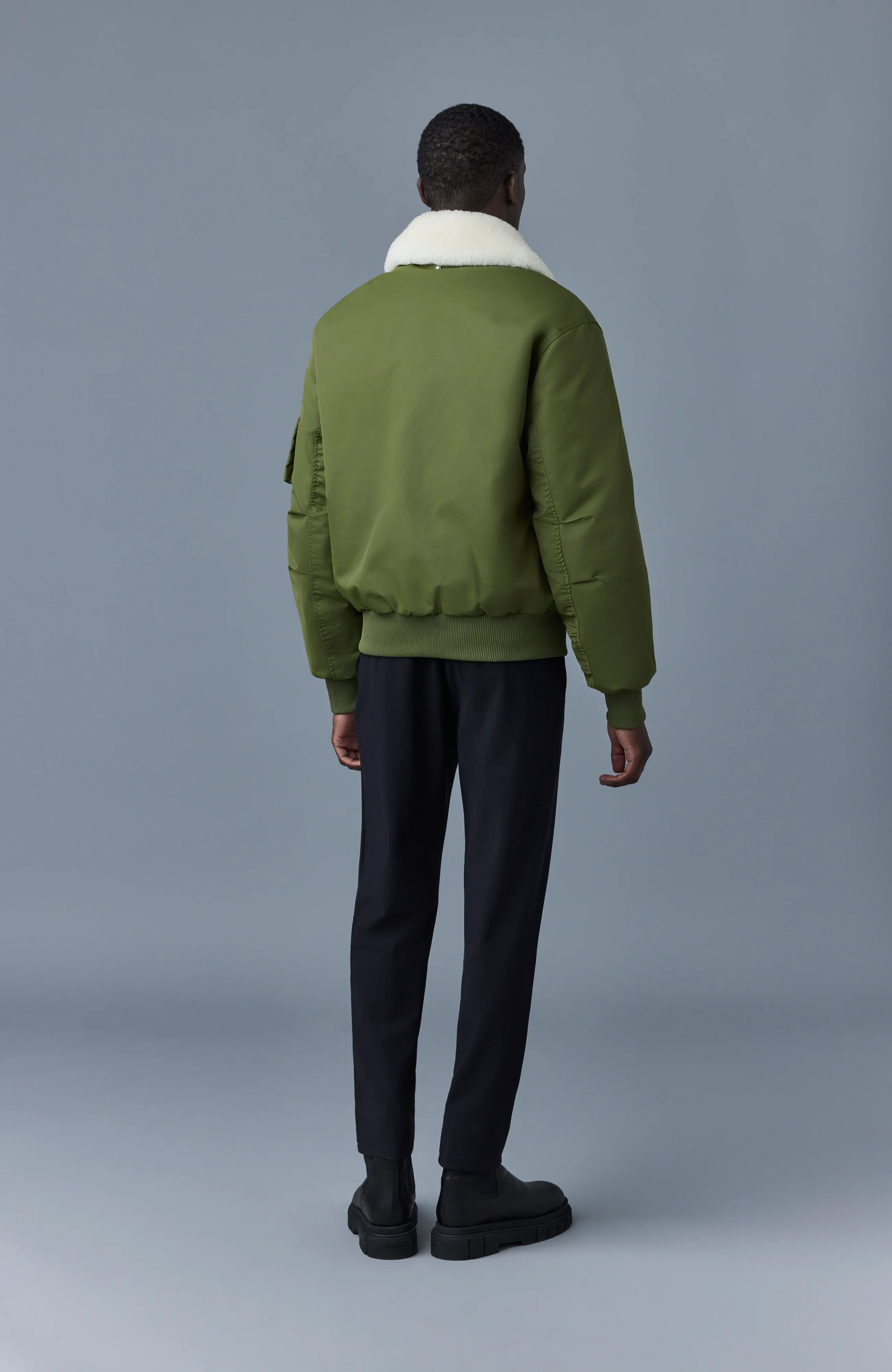 Mackage Mens Down Jacket Francis - Light Military - Image 4