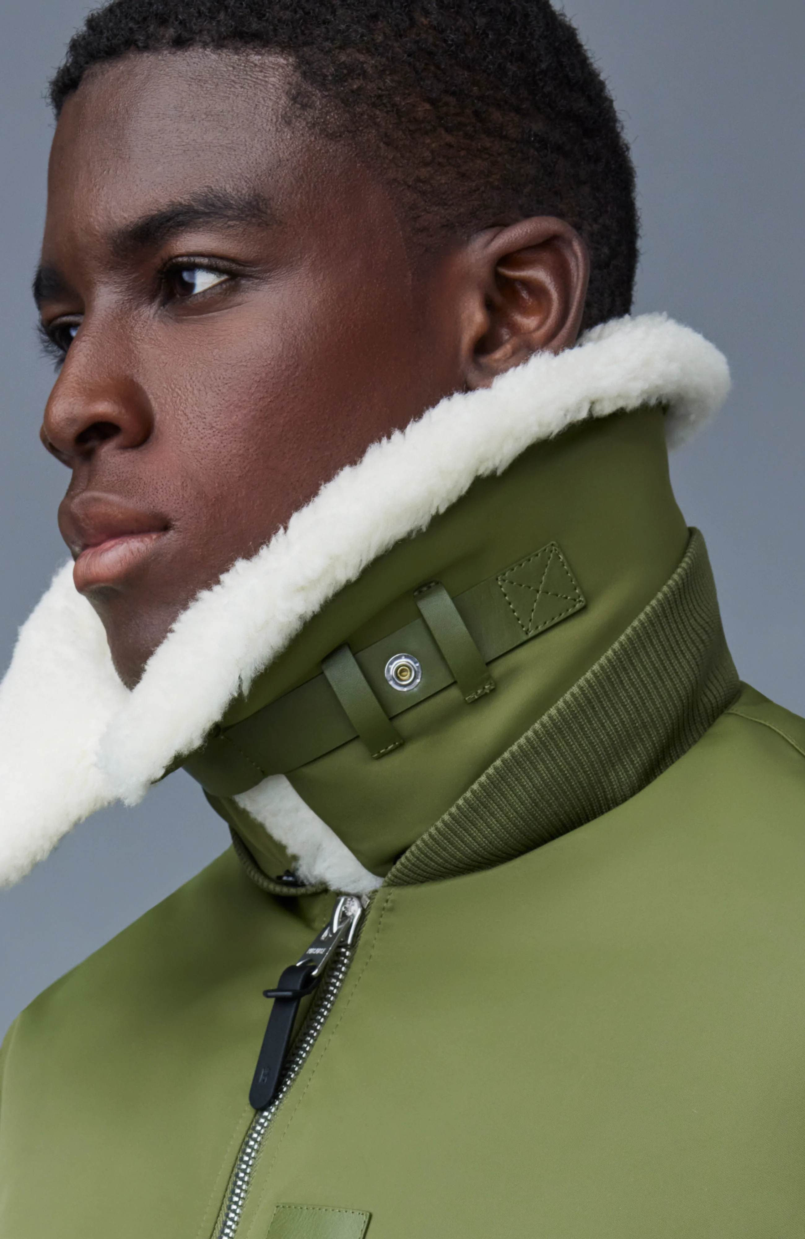 Mackage Mens Down Jacket Francis - Light Military - Image 5