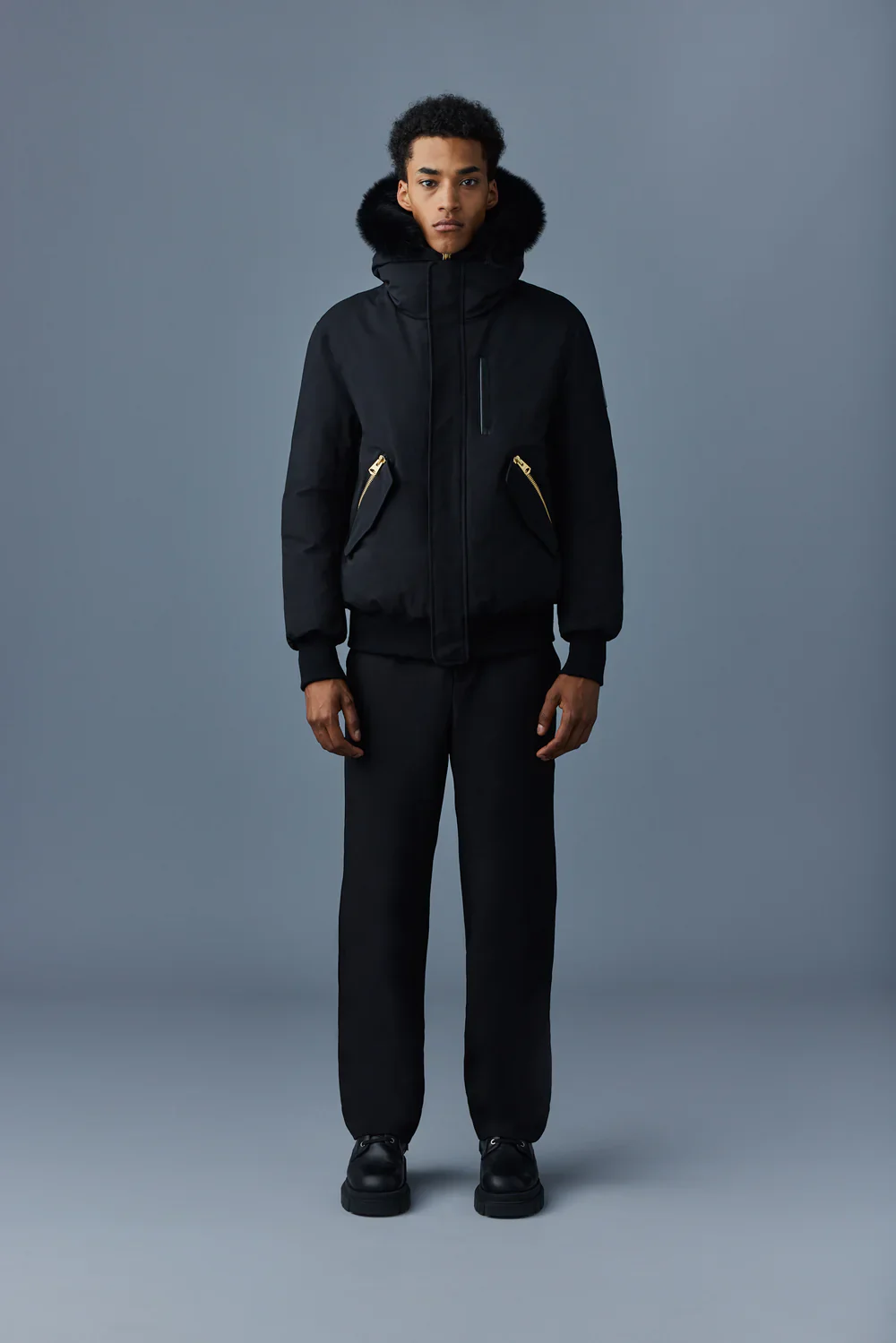 Mackage Mens Down Bomber Dixon-BX - Black/Gold - Image 2