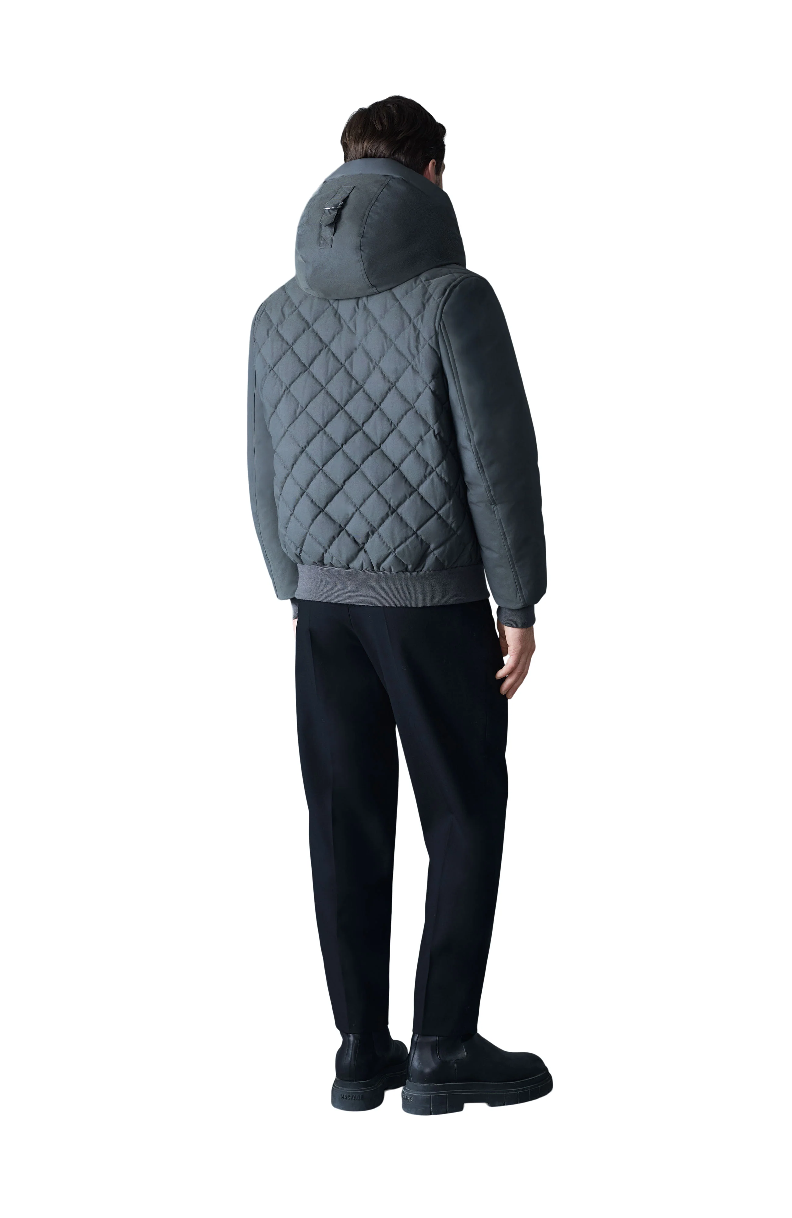 Mackage Mens Down Bomber Iker - Carbon - Image 3