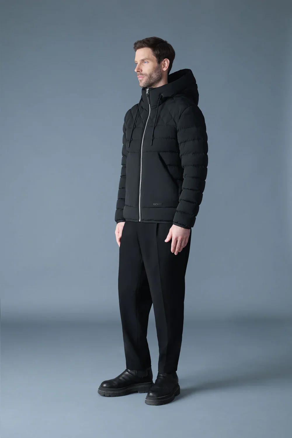 Mackage Mens Down Jacket Bergen - Black - Image 2