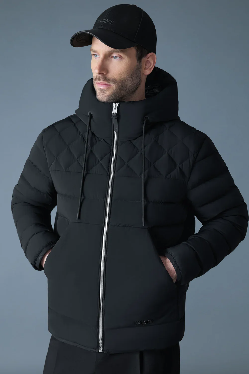 Mackage Mens Down Jacket Bergen - Black - Image 4
