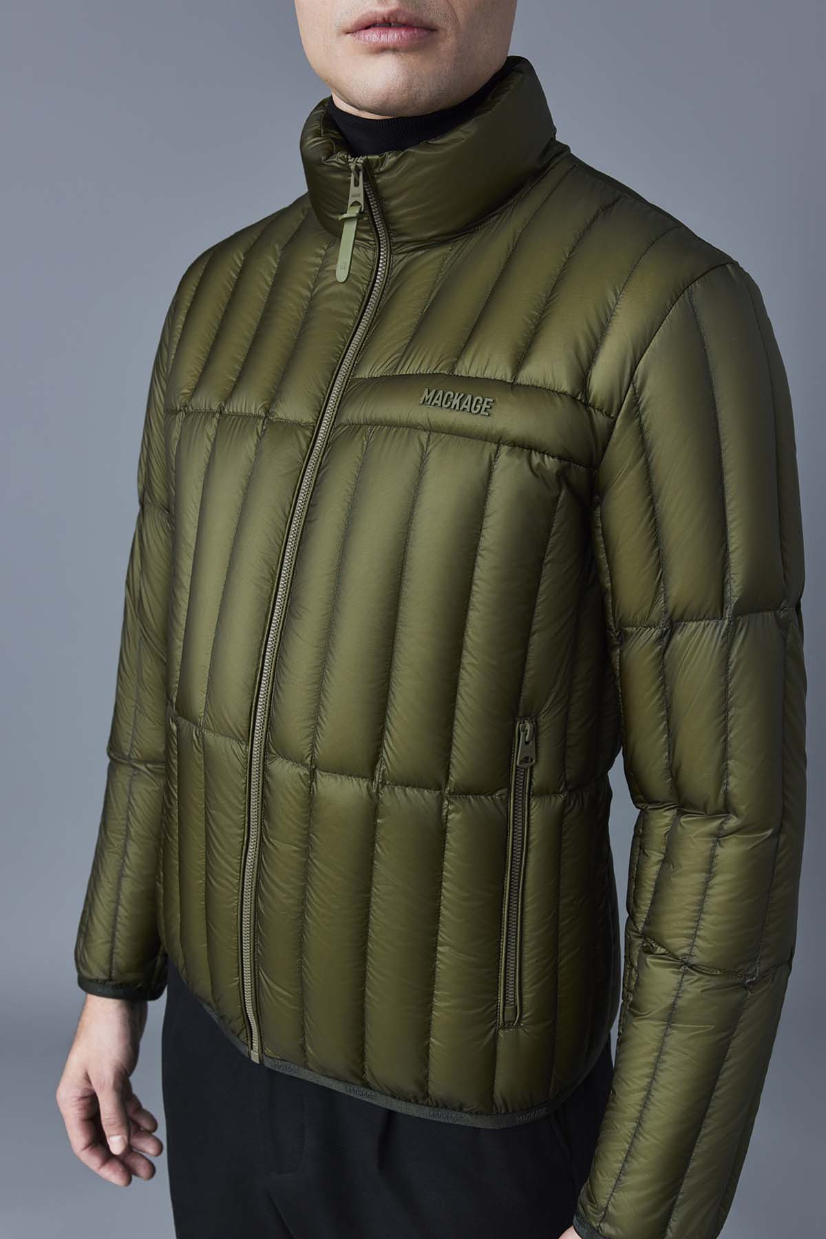 Mackage Mens Down Jacket Phillip - Light Military