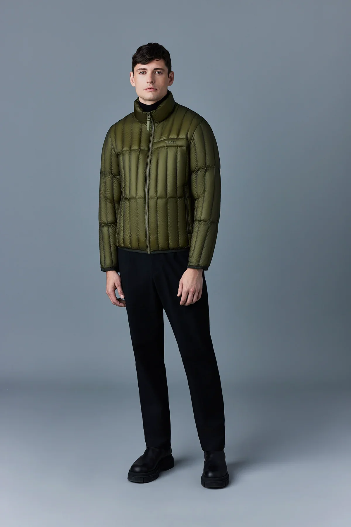 Mackage Mens Down Jacket Phillip - Light Military - Image 2