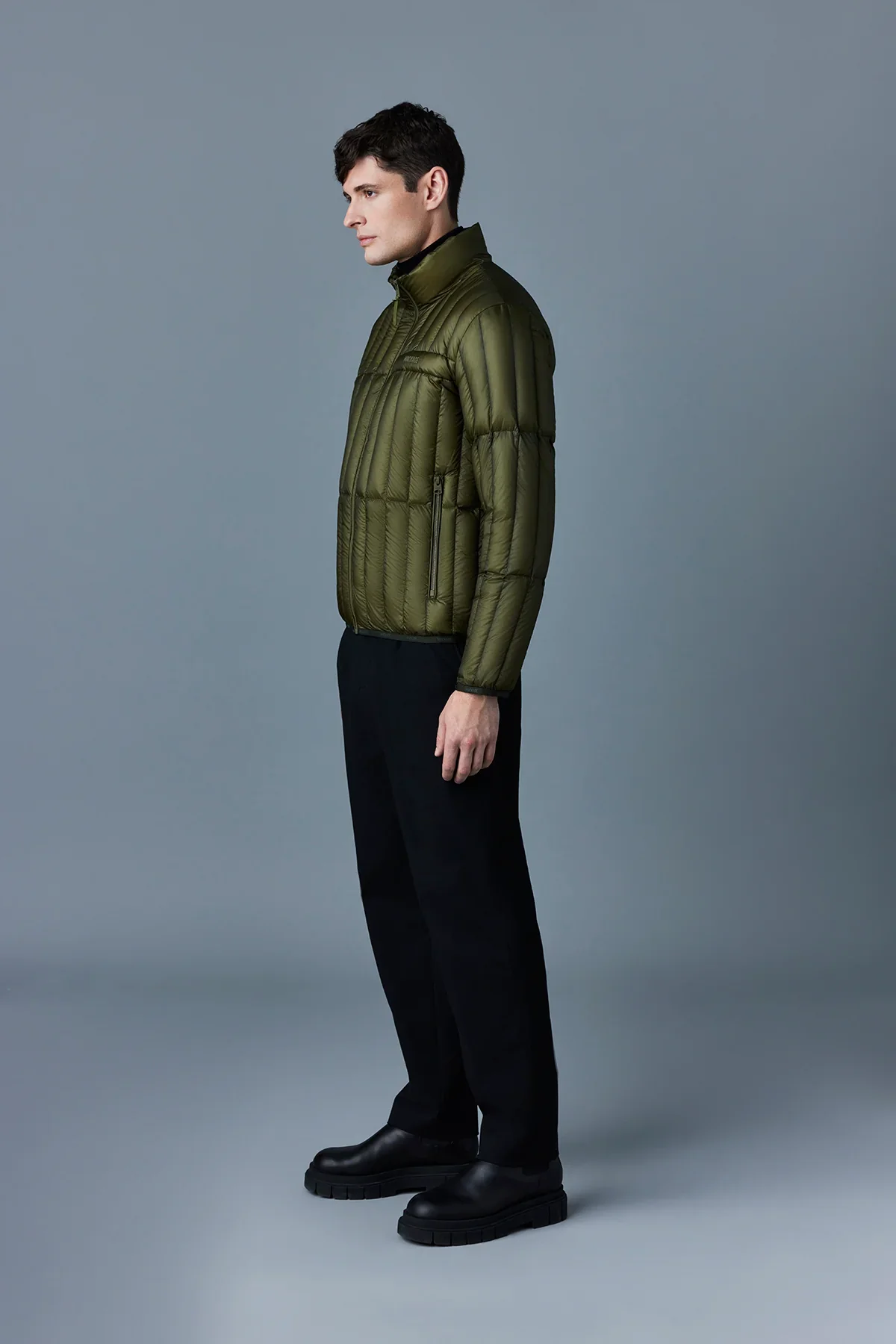 Mackage Mens Down Jacket Phillip - Light Military - Image 3