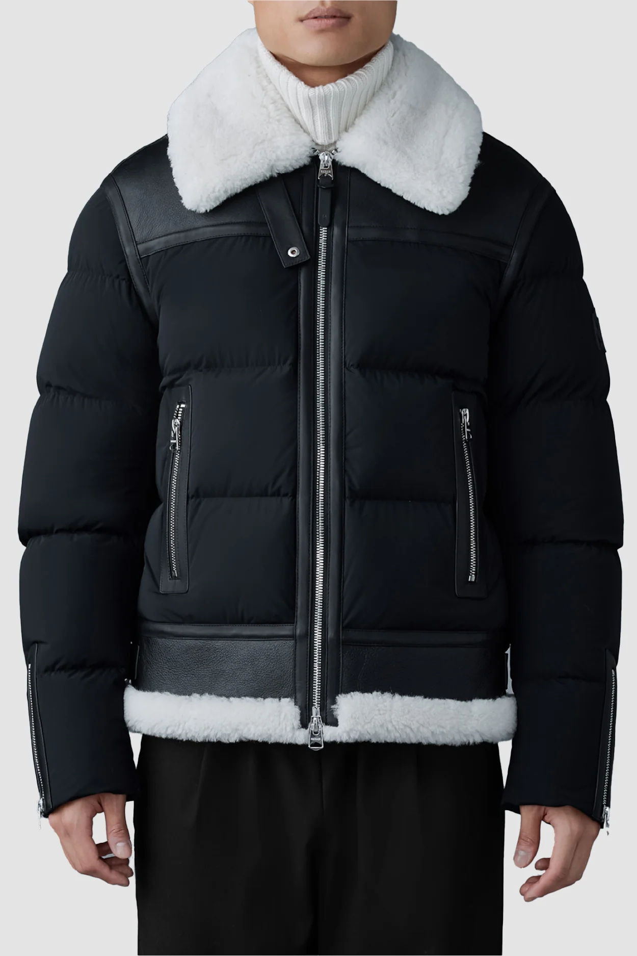 Mackage Mens Down Jacket Robert - Black/Natural