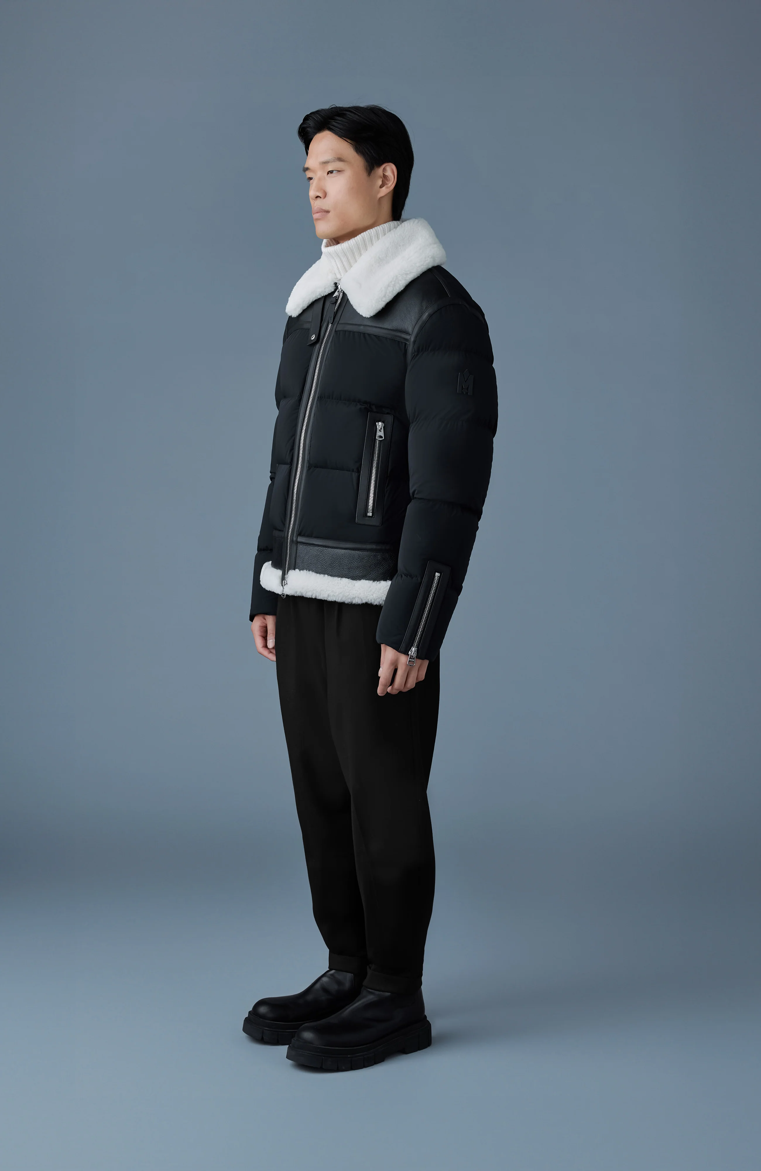 Mackage Mens Down Jacket Robert - Black/Natural - Image 2