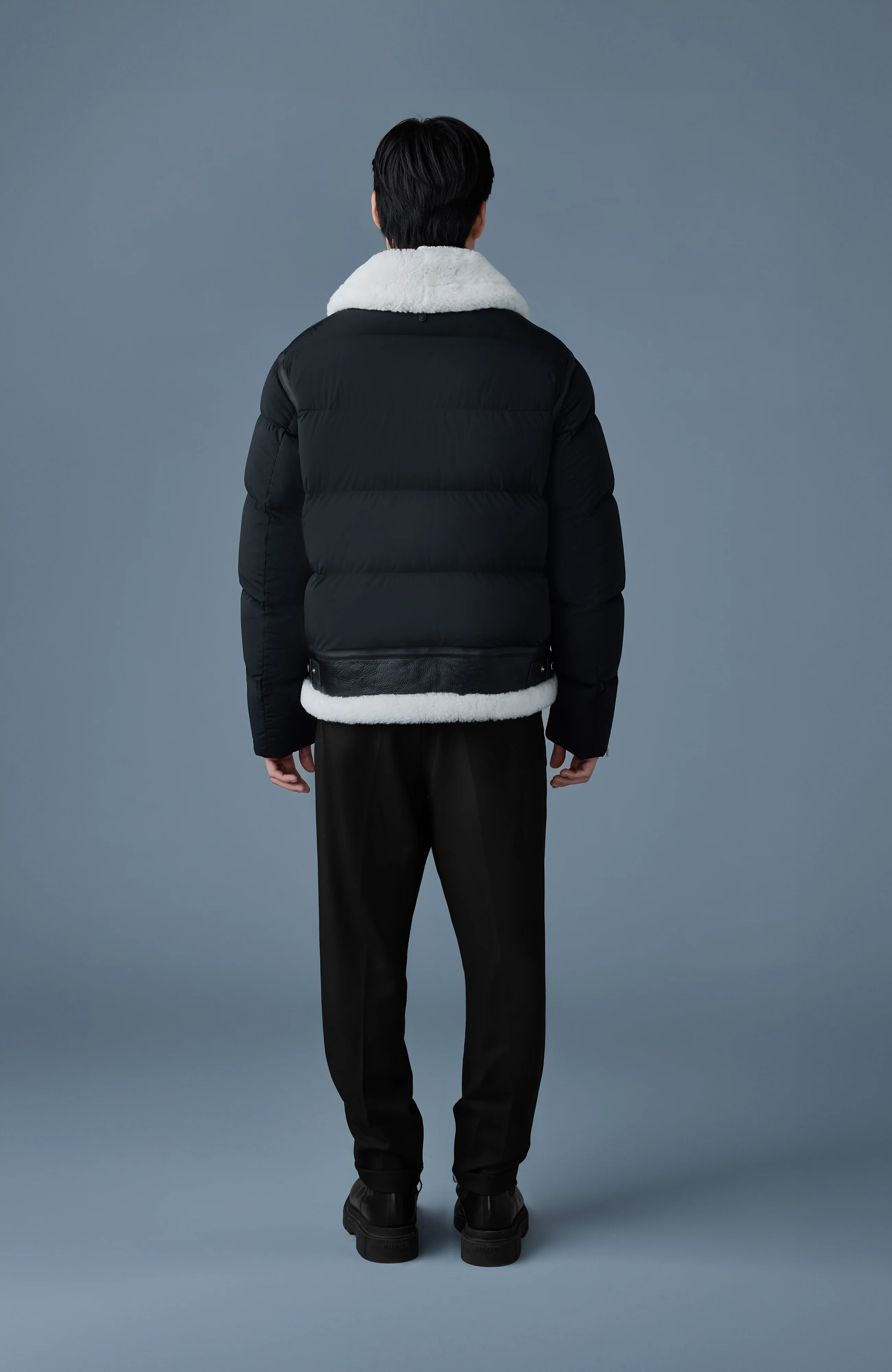 Mackage Mens Down Jacket Robert - Black/Natural - Image 3