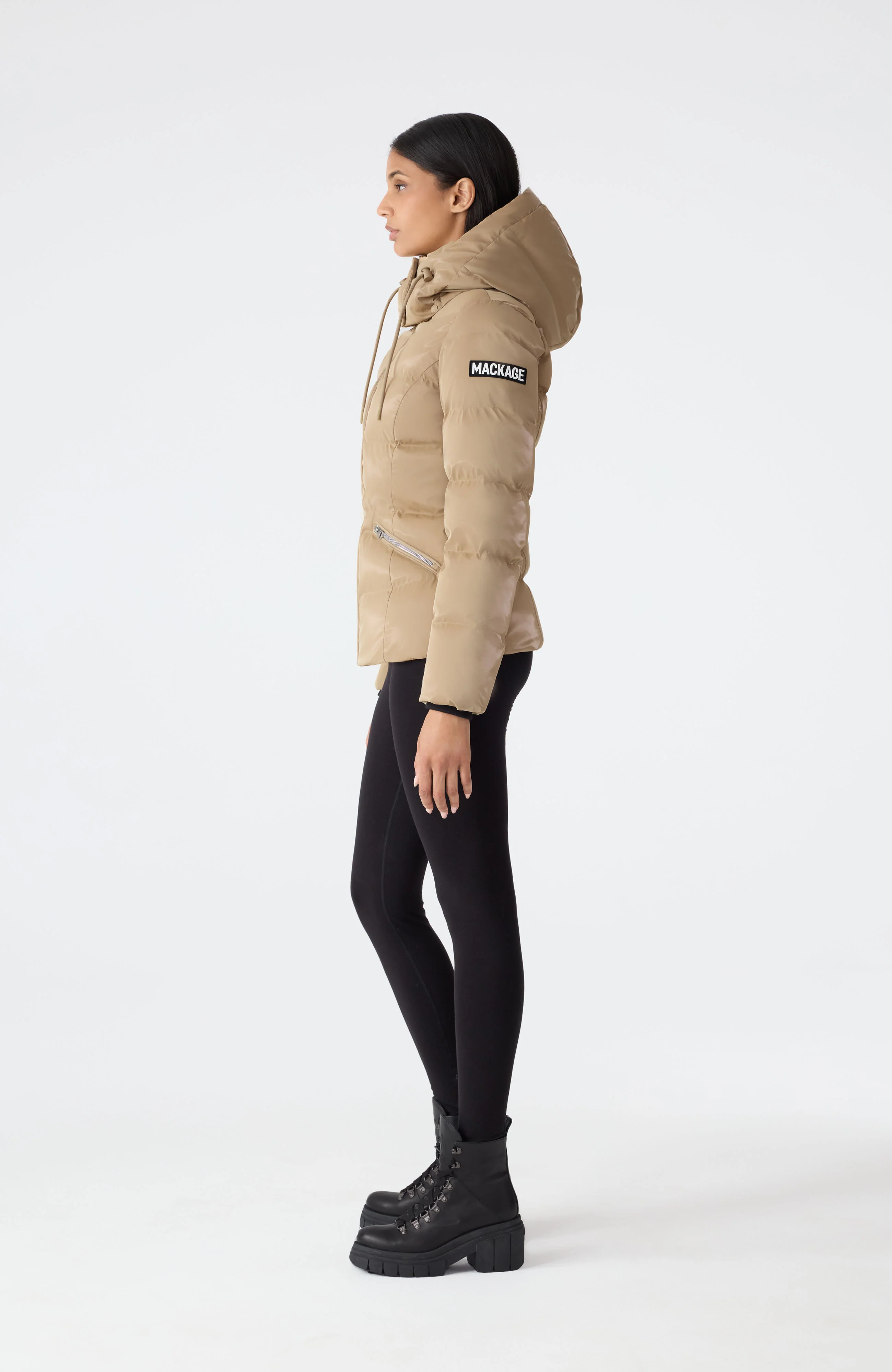 Mackage Womens Down Jacket Madalyn-Glo - Light Camel - Image 2