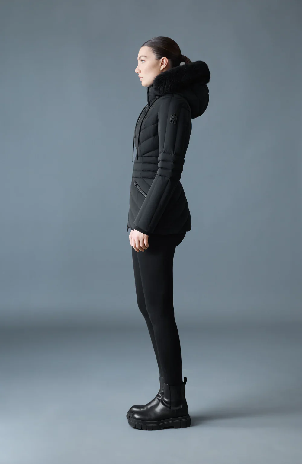 Mackage Womens Down Jacket Nadia-SH - Black - Image 2