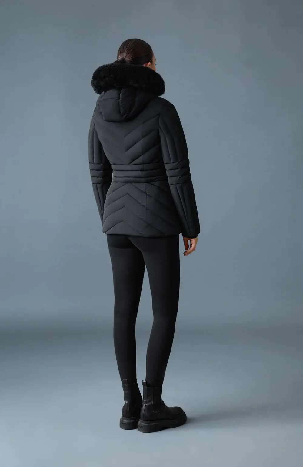 Mackage Womens Down Jacket Nadia-SH - Black - Image 3