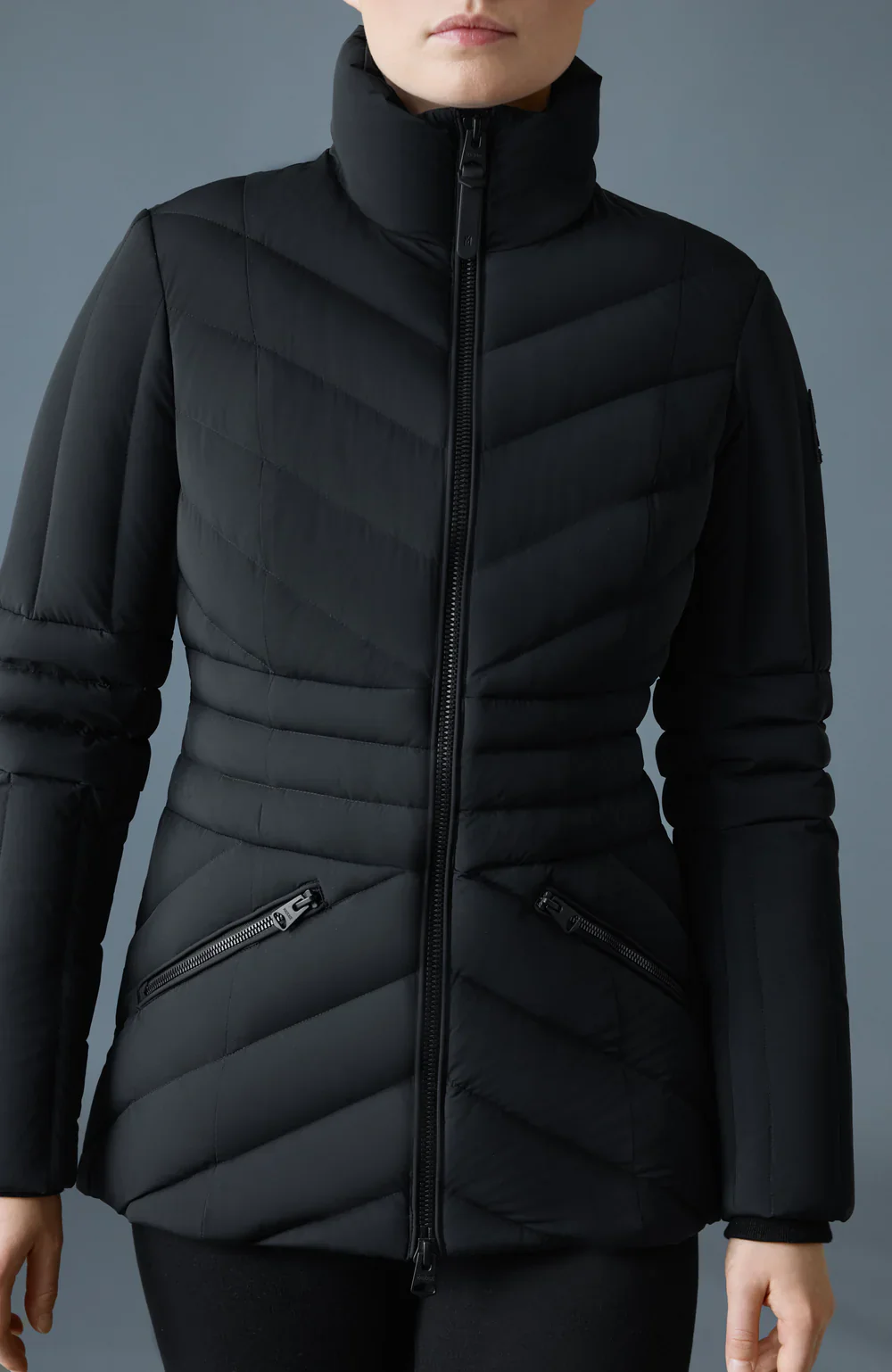 Mackage Womens Down Jacket Nadia-SH - Black - Image 4