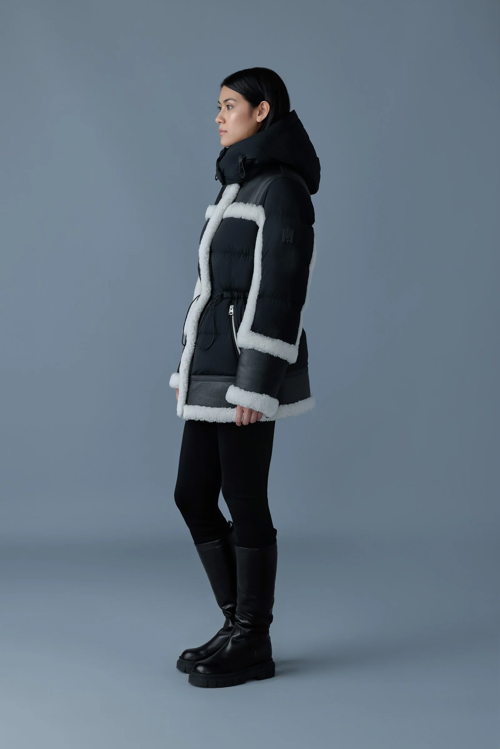Mackage Womens Down *Parka Lilibeth - Black/Natural - Image 2