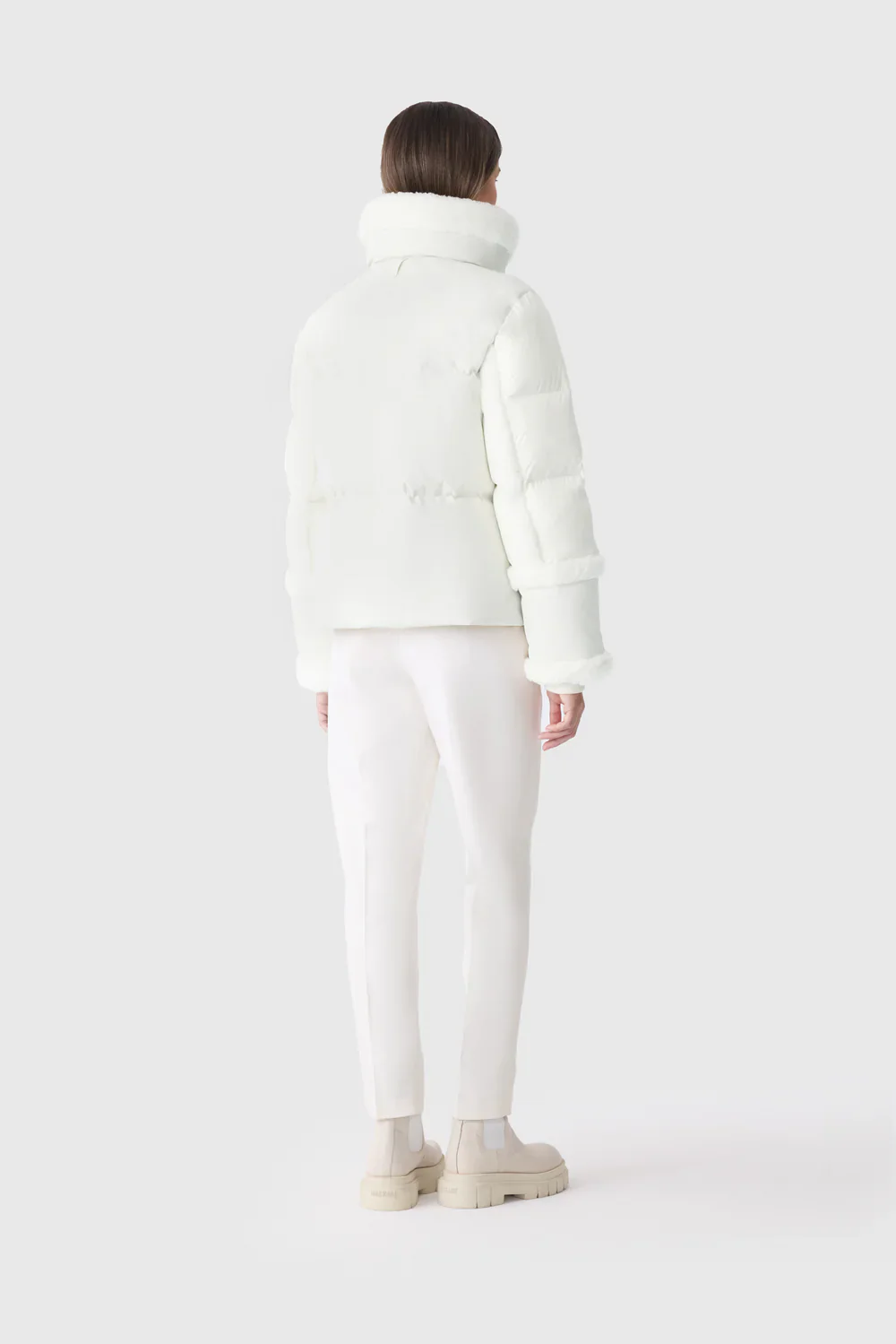 Mackage Womens Down *Parka Lydana - Cream - Image 3