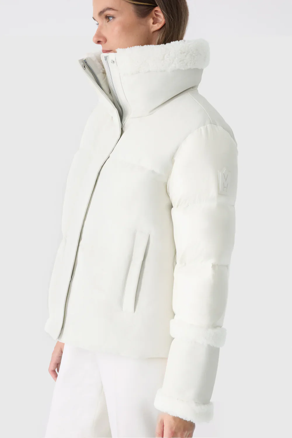 Mackage Womens Down *Parka Lydana - Cream - Image 5
