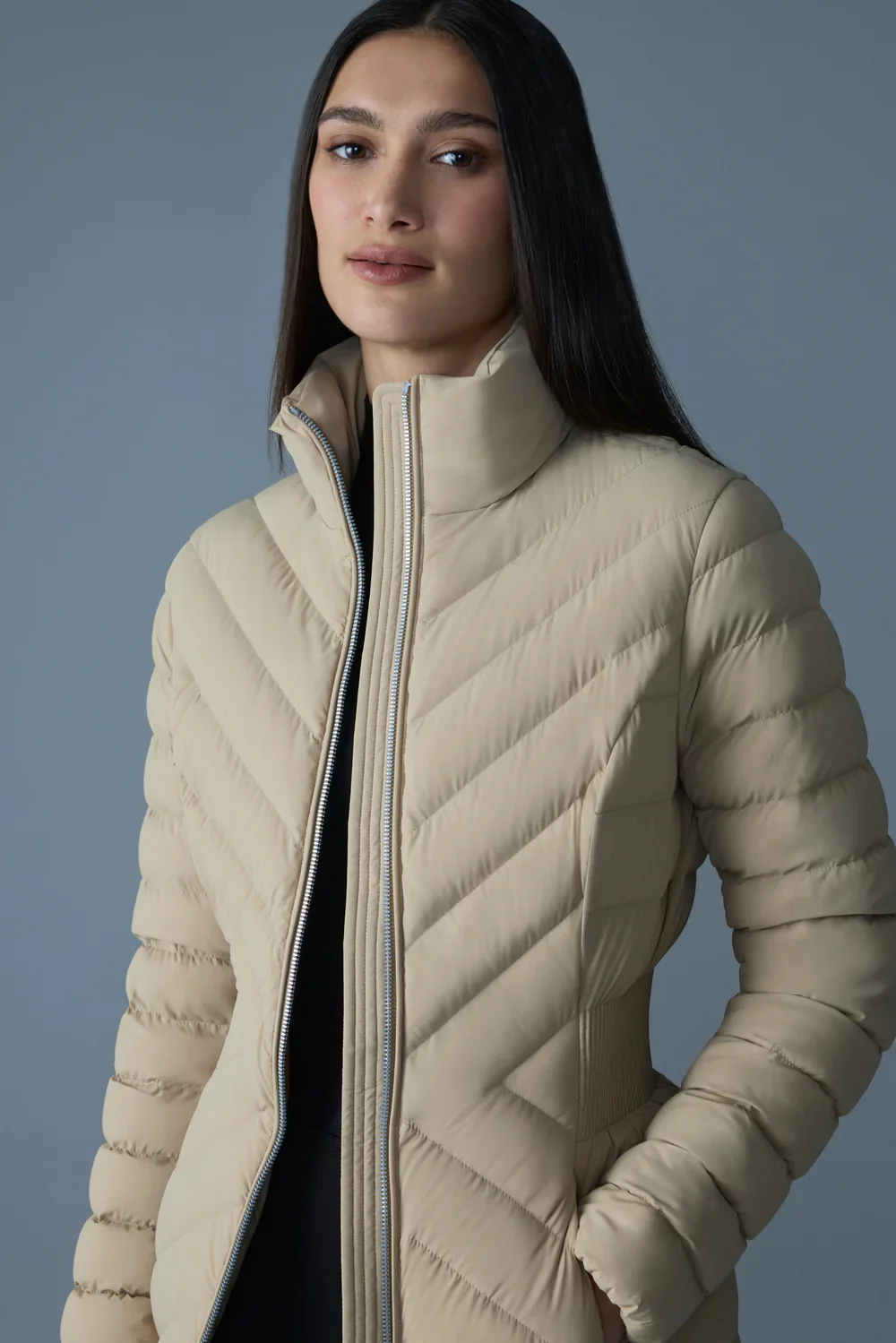 Mackage Womens Lite Jacket Idalee - Light Camel - Image 4