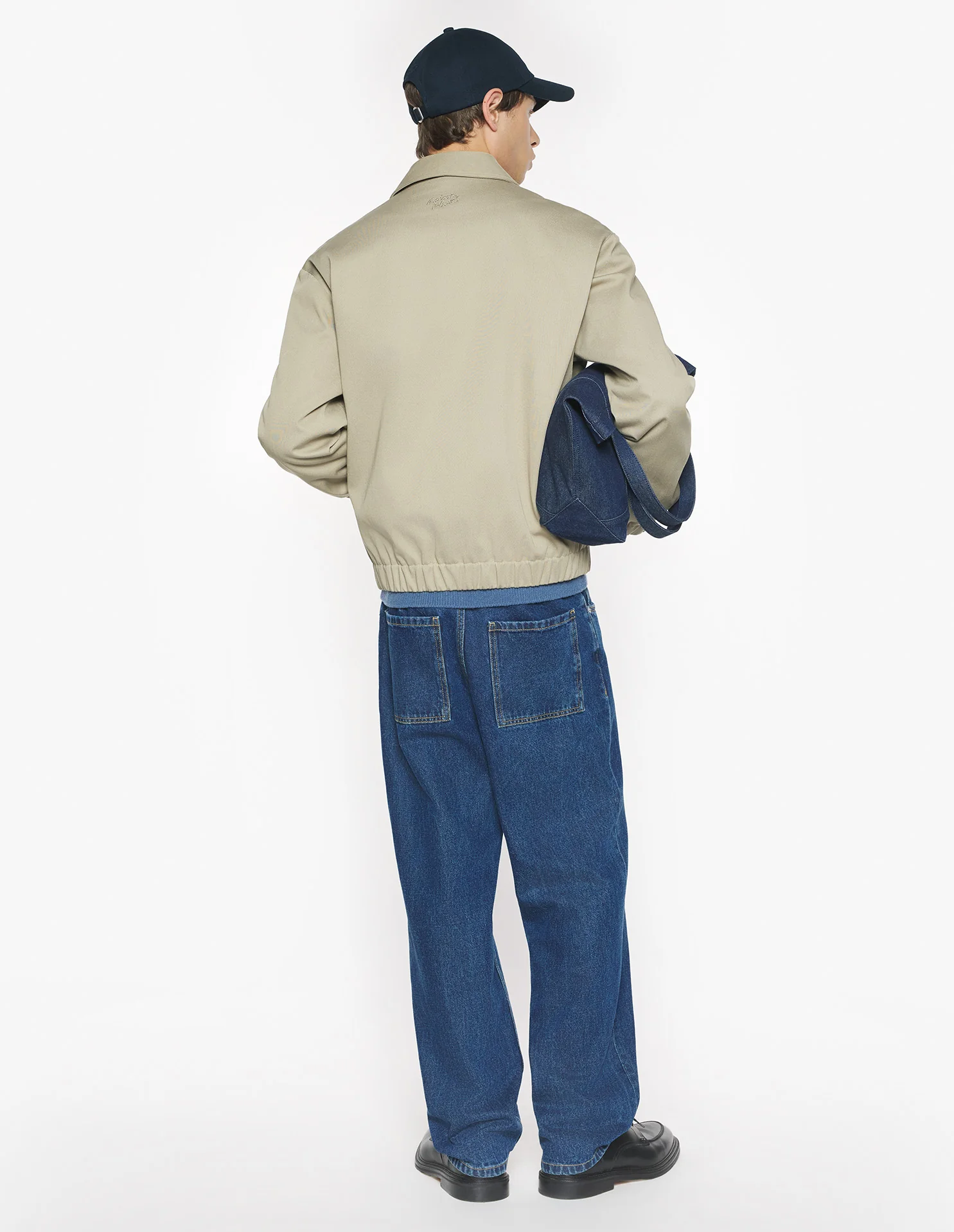 Maison Kitsuné Elasticated Zipped Jacket - Concrete Beige - Image 2