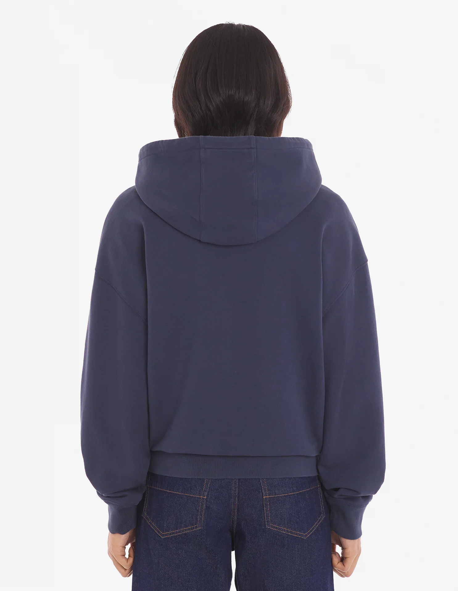 Maison Kitsuné Handwriting Oversize Hoodie - Blue - Image 4
