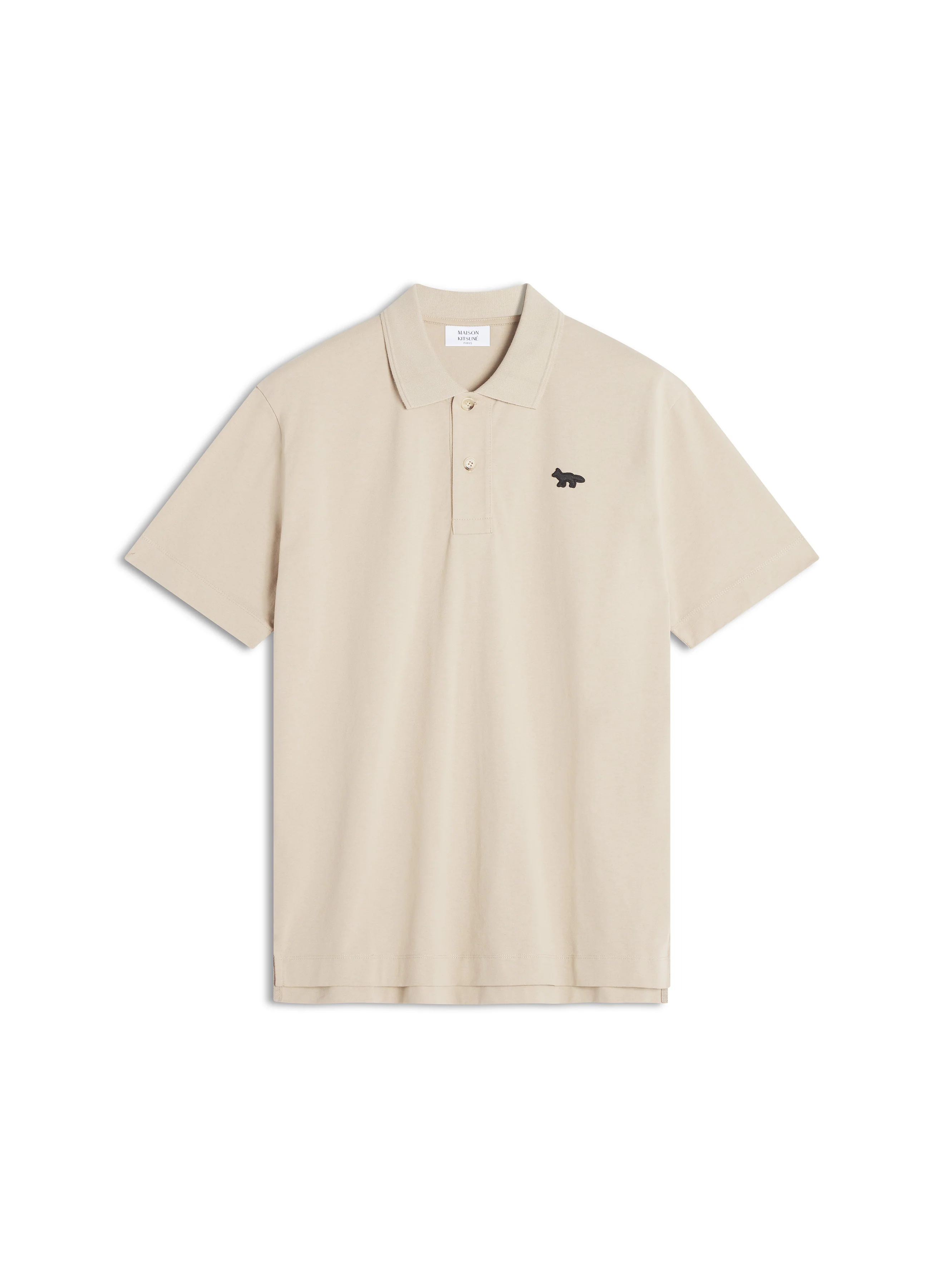 Maison Kitsuné Profile Fox Comfort Polo - Beige - Image 4