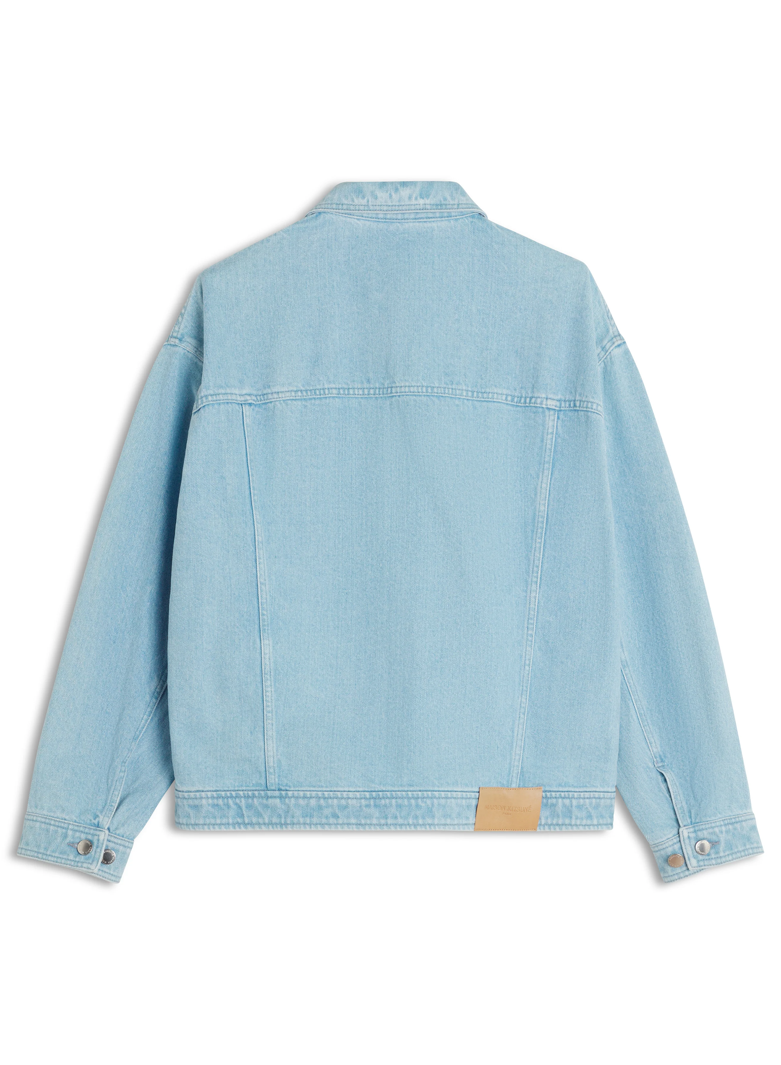 Maison Kitsuné Zipped Denim Jacket - Blue - Image 2