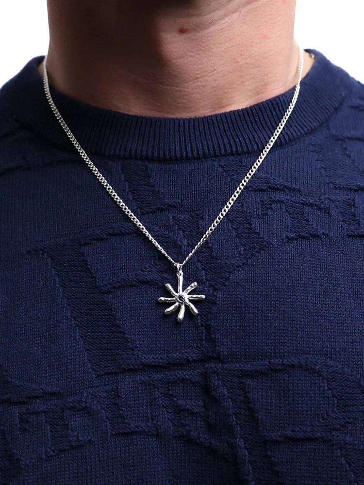 Maple Rhythm Star Necklace - Silver - Image 3