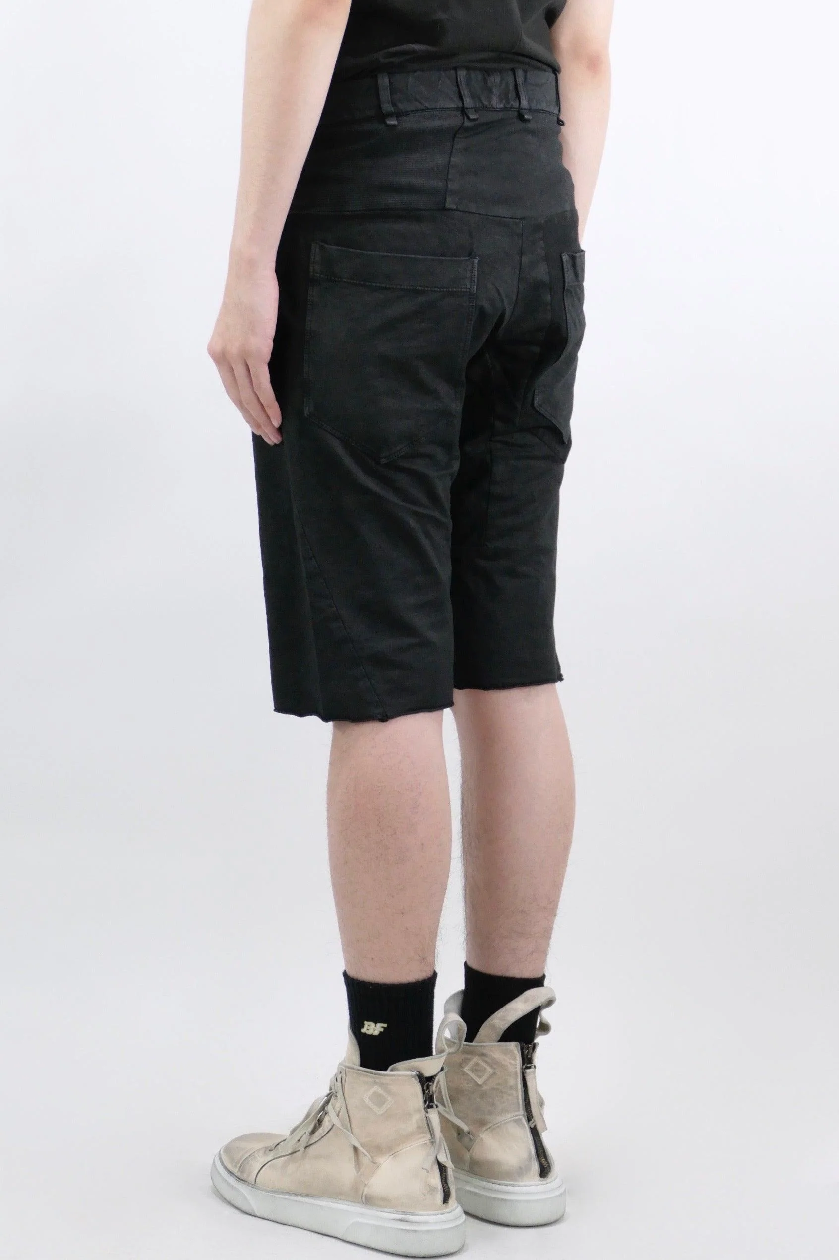 Masnada Intarsia Shorts - Black - Image 3