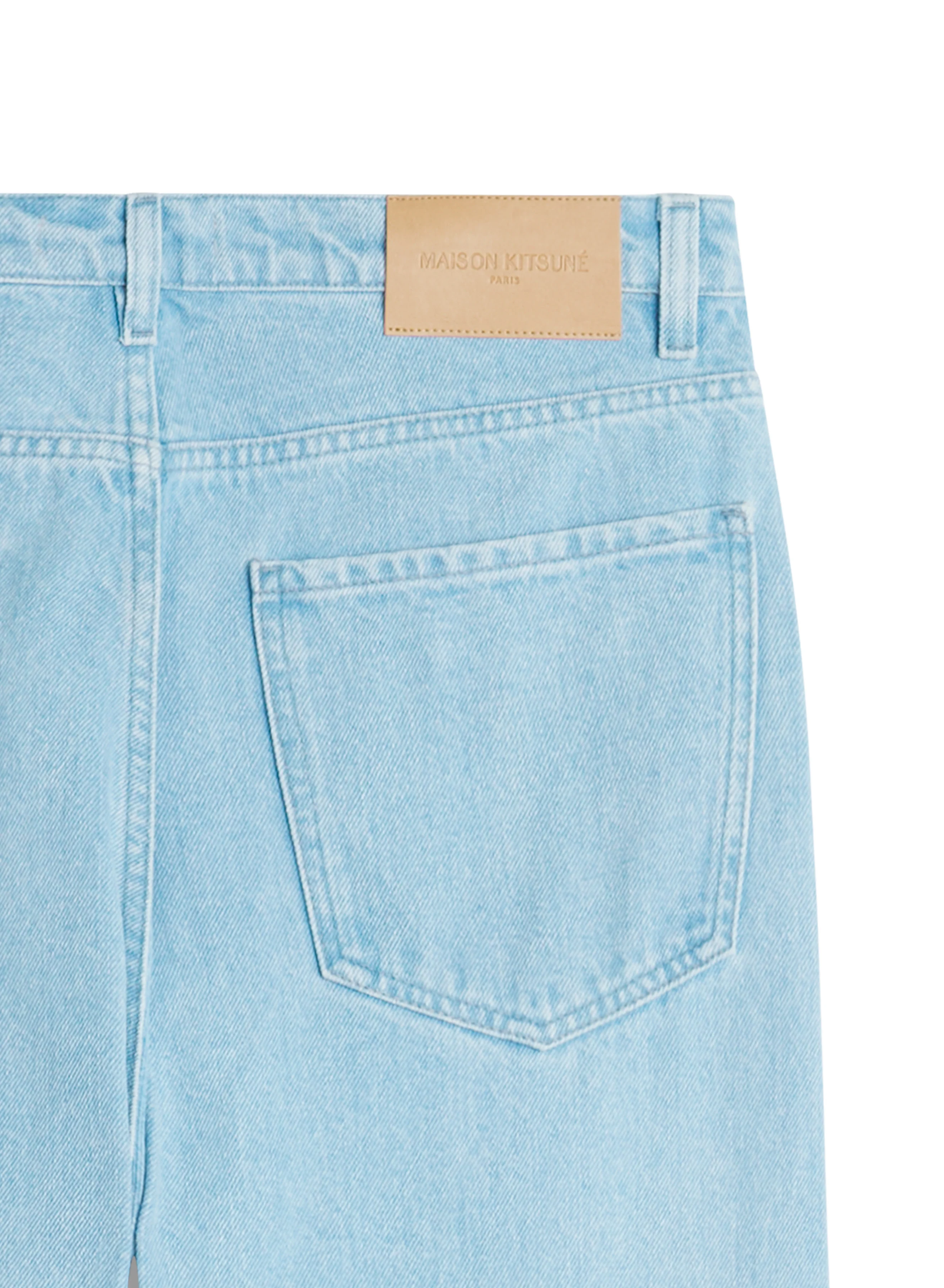 Maison Kitsuné Wide Jeans - Blue - Image 3
