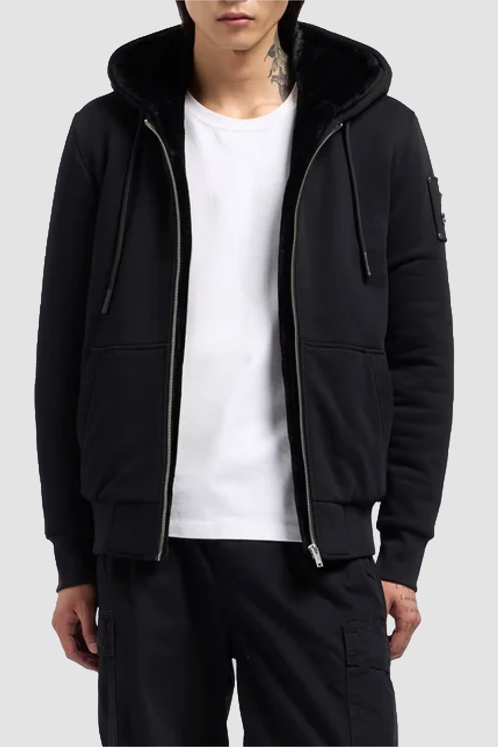 Moose Knuckles Mens Classic Bunny Hoodie - Black