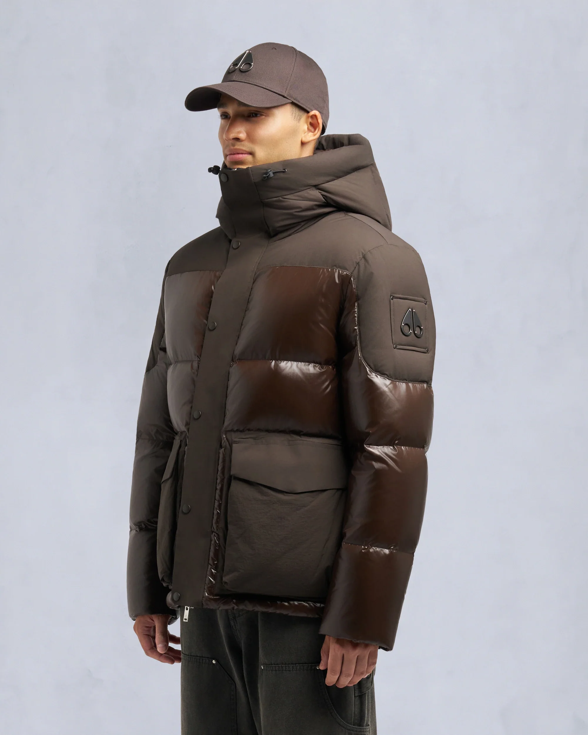 Moose Knuckles Mens Down Jacket Briar 3Q Puffer - Espresso/Espresso - Image 2