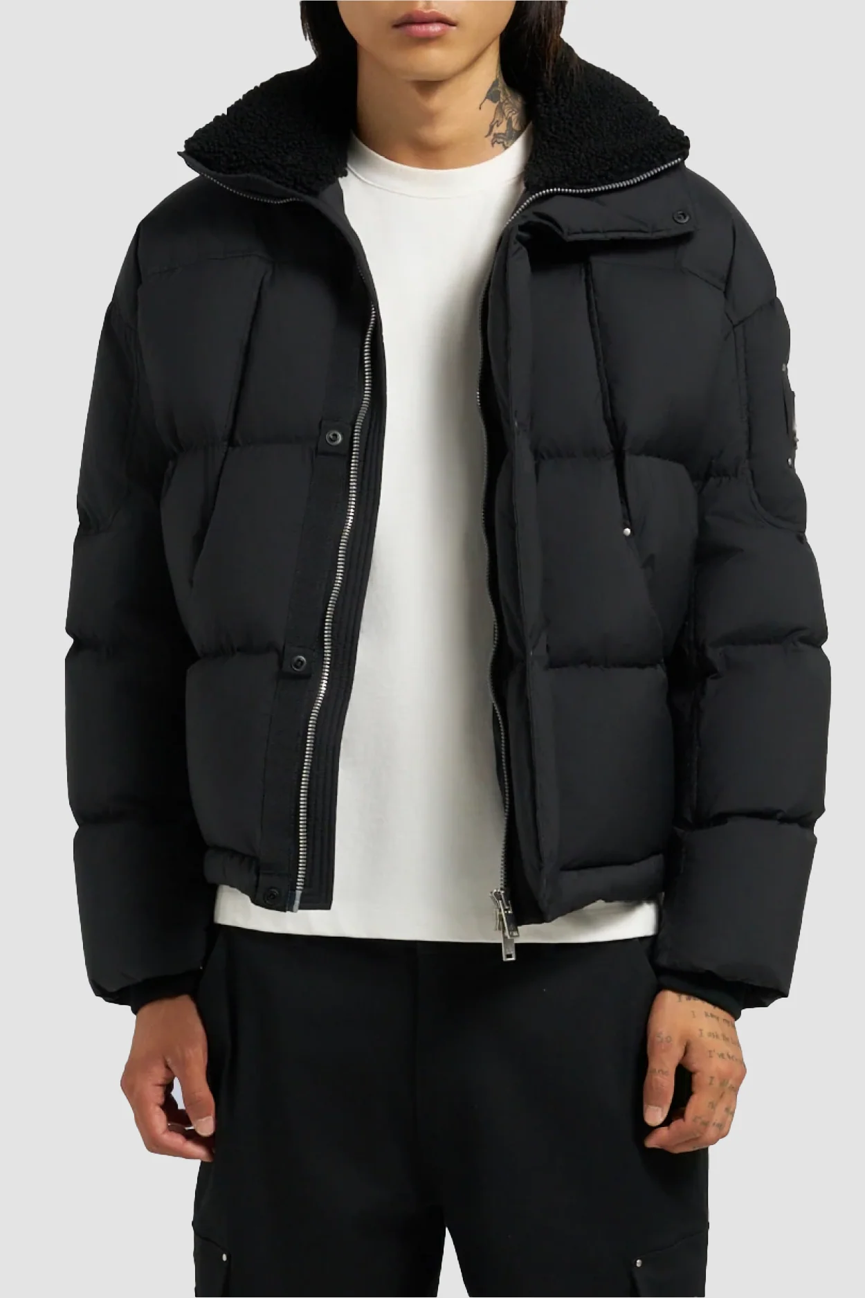 Moose Knuckles Mens Down Jacket Everest Puffer - Black