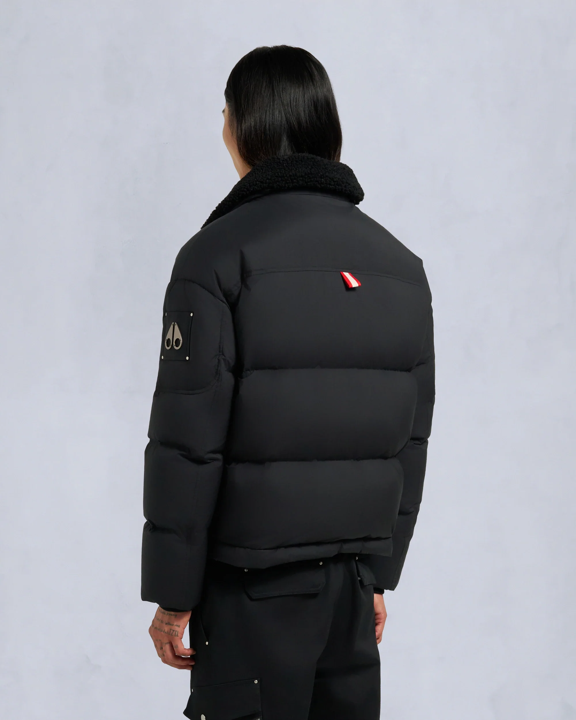 Moose Knuckles Mens Down Jacket Everest Puffer - Black - Image 3