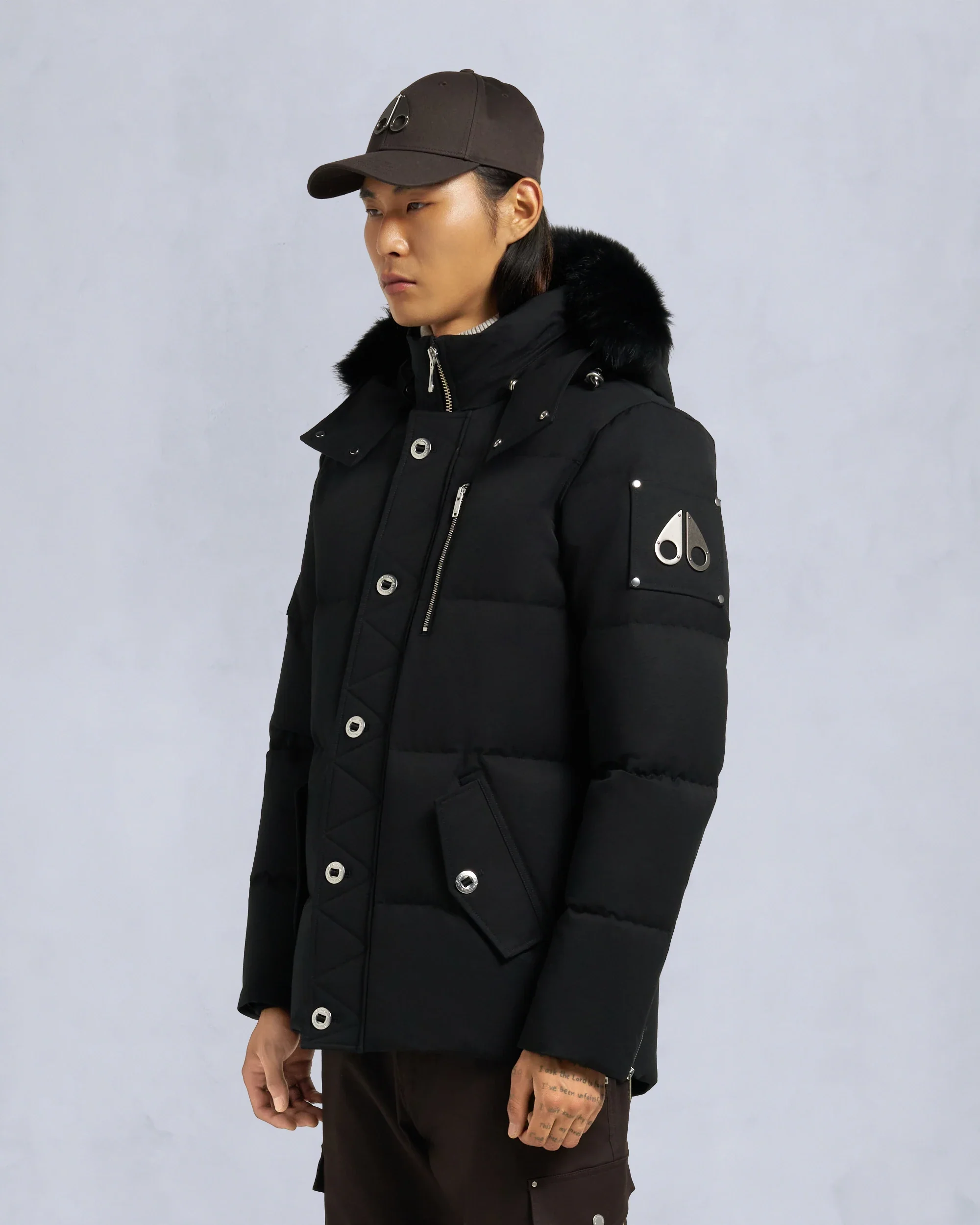 Moose Knuckles Mens Down *Parka 3Q - Black/Black - Image 2