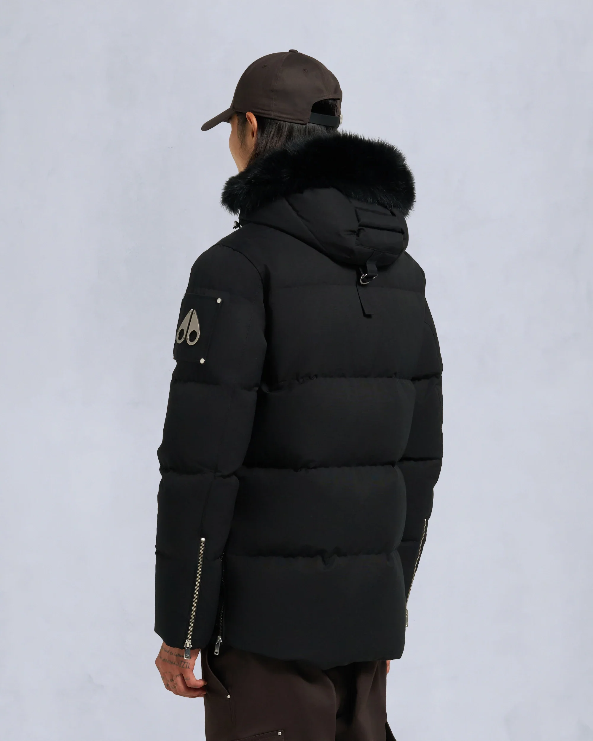 Moose Knuckles Mens Down *Parka 3Q - Black/Black - Image 3