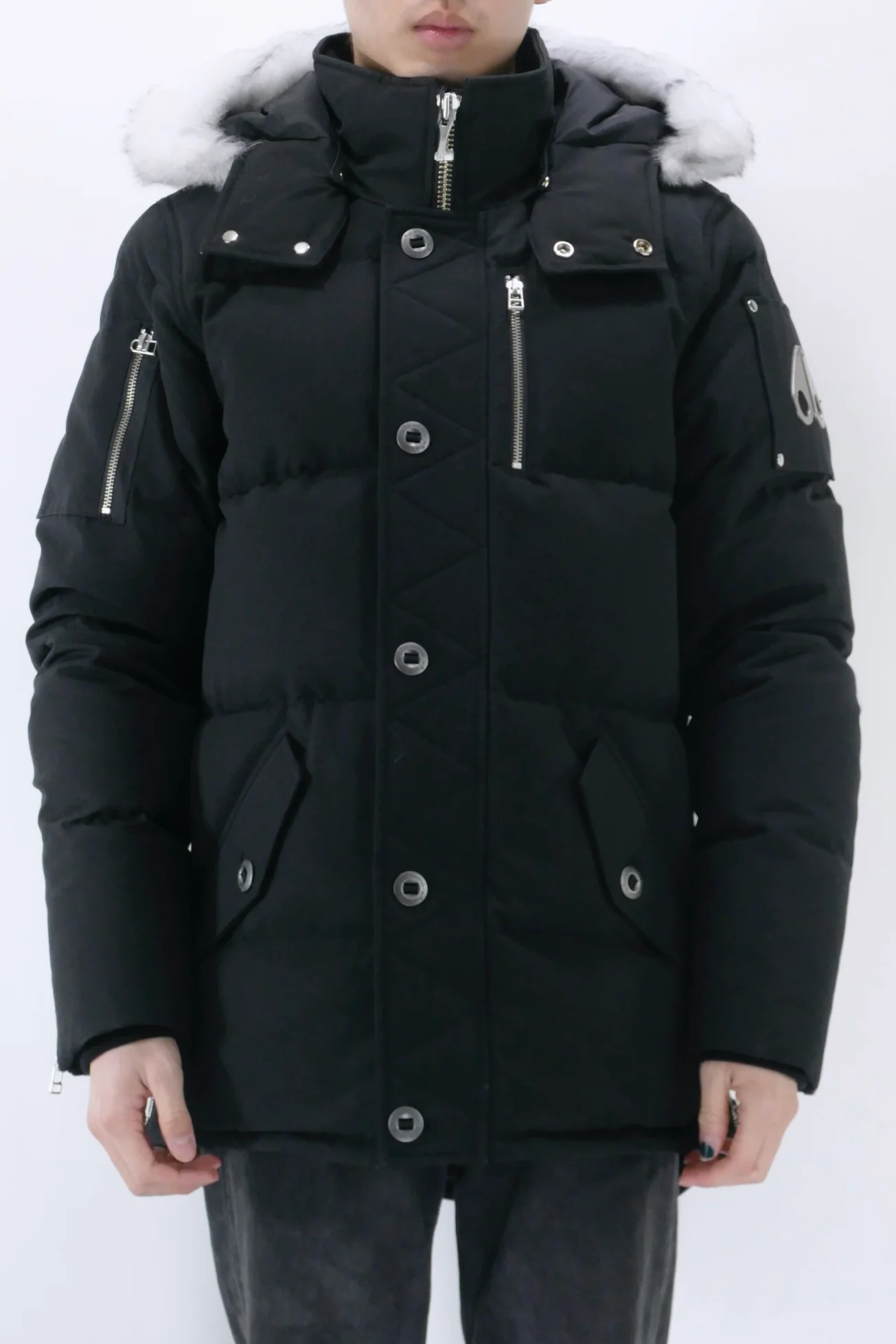 Moose Knuckles Mens Down *Parka 3Q - Black/Natural