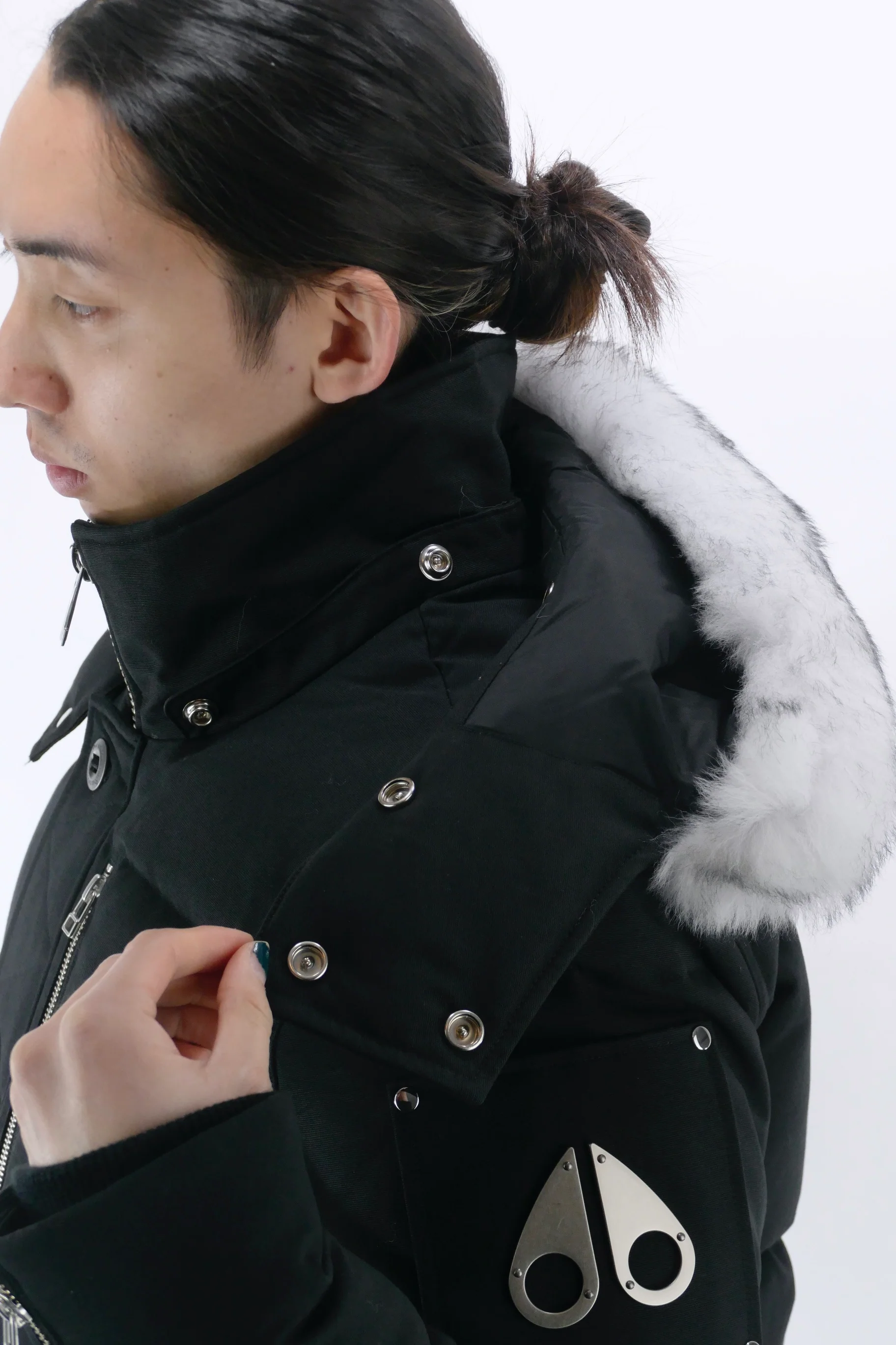 Moose Knuckles Mens Down *Parka 3Q - Black/Natural - Image 4