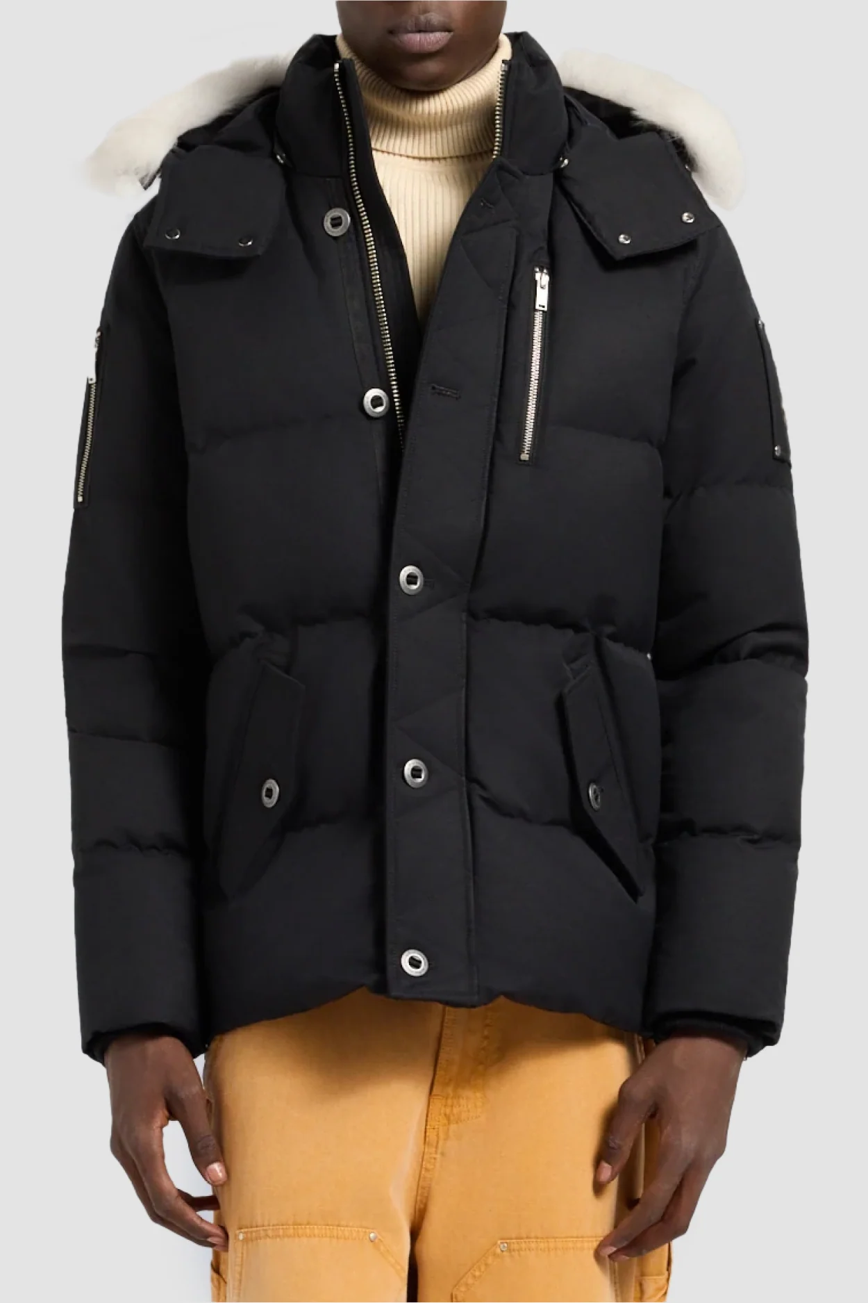 Moose Knuckles Mens Down *Parka 3Q - Black/Natural