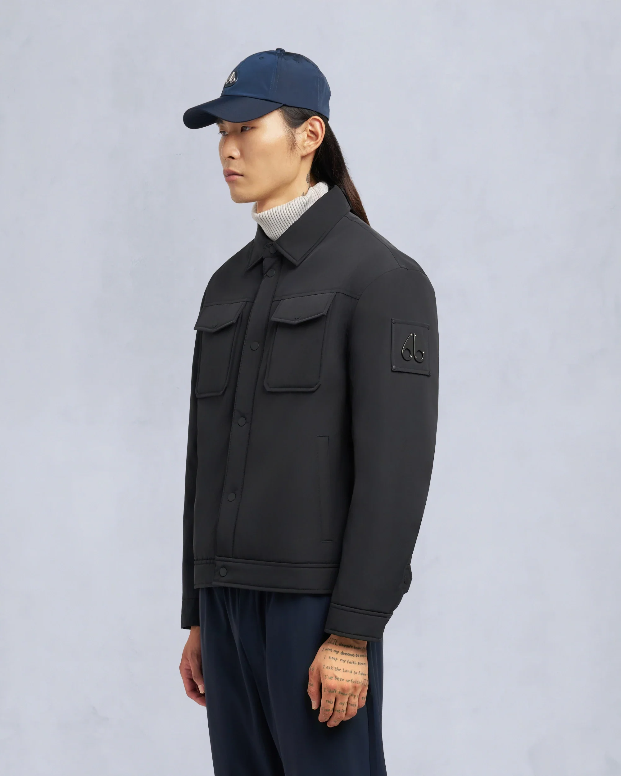Moose Knuckles Mens Eco Jacket Jacques Bunny - Black - Image 2