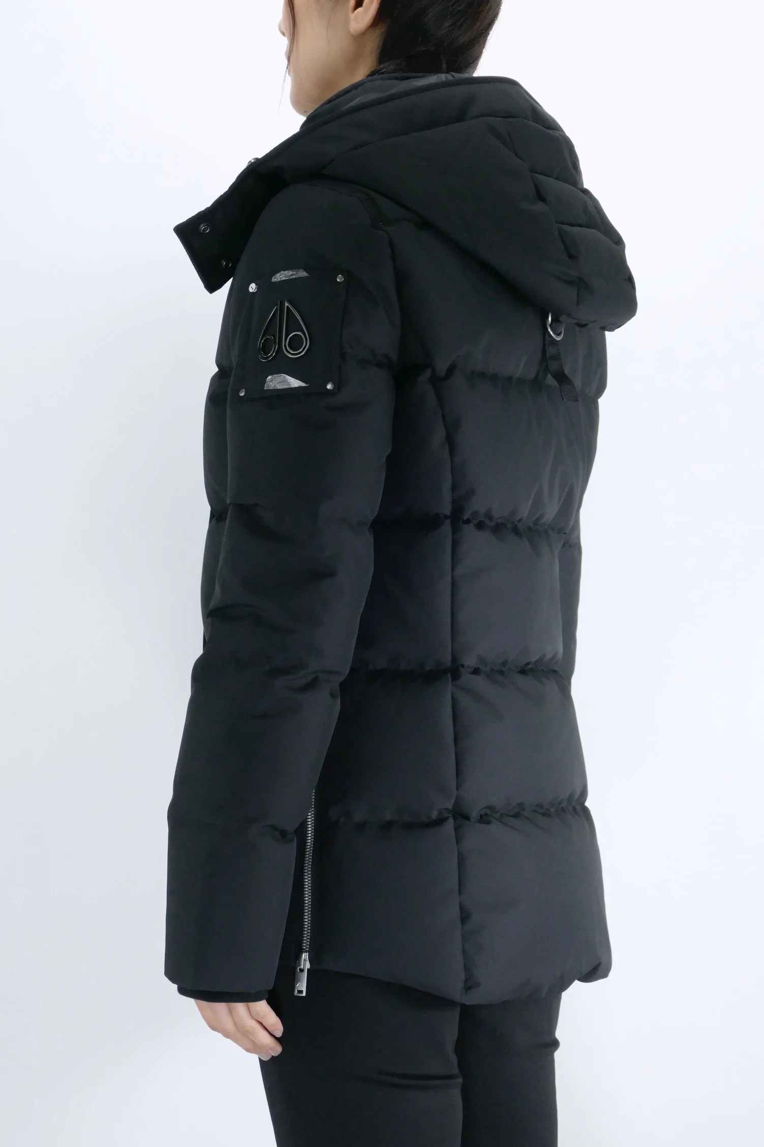 Moose Knuckles Womens Down Jacket Cloud 3Q Neoshear - Black - Image 3