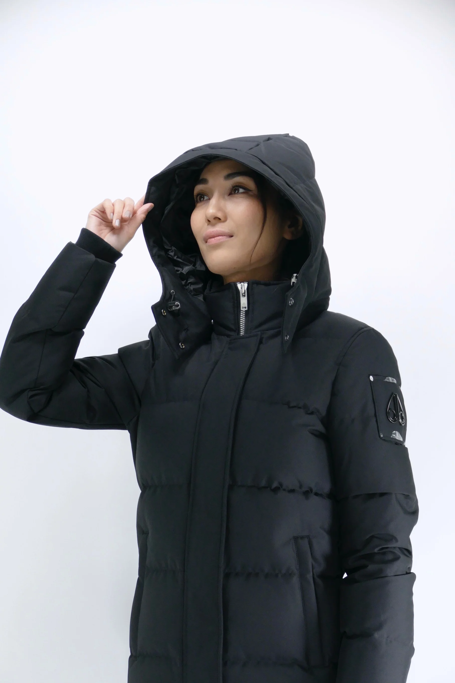 Moose Knuckles Womens Down Jacket Cloud 3Q Neoshear - Black - Image 4