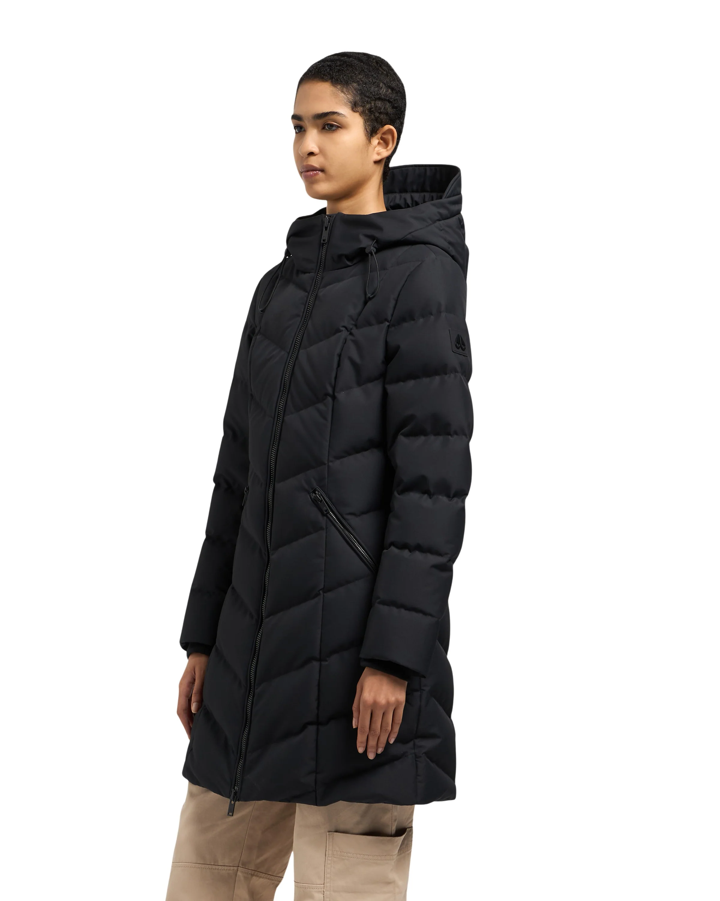 Moose Knuckles Womens Down *Parka Cloud Idi - Black - Image 2