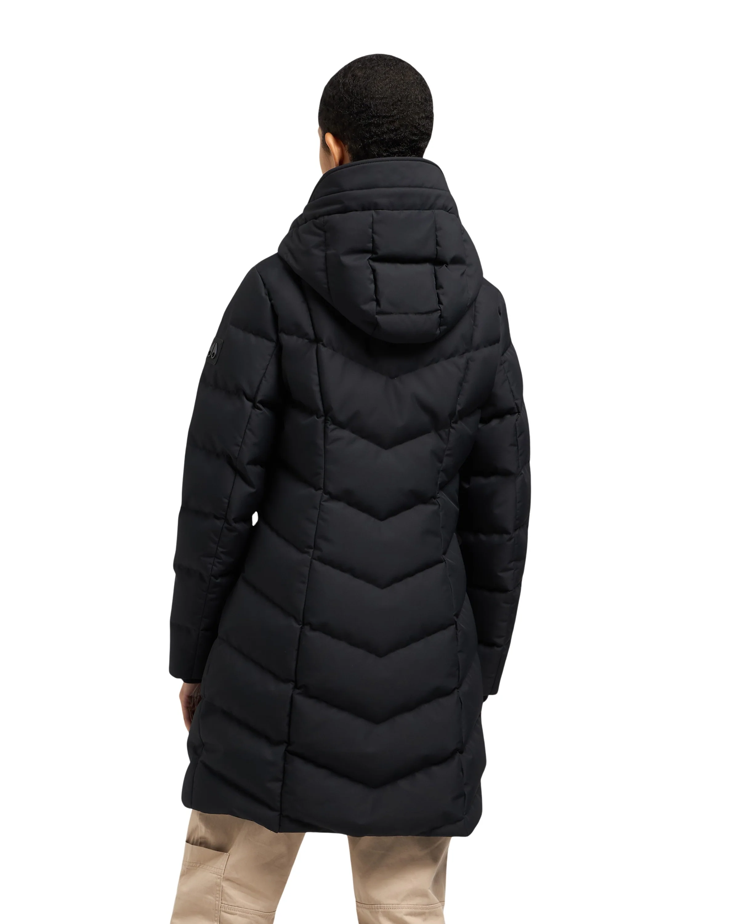 Moose Knuckles Womens Down *Parka Cloud Idi - Black - Image 3