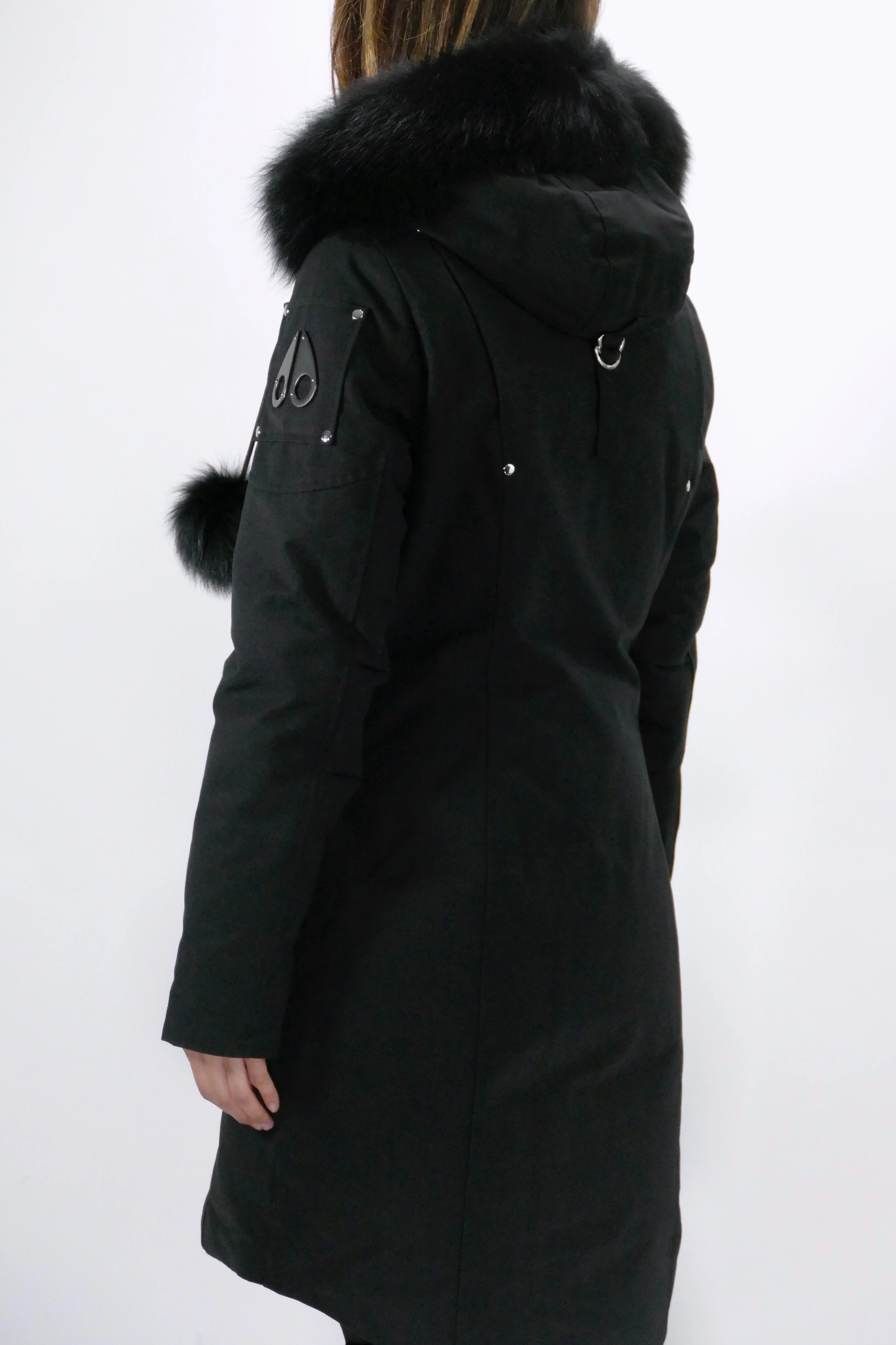 Moose Knuckles Womens Down *Parka Stirling - Black/Black - Image 4