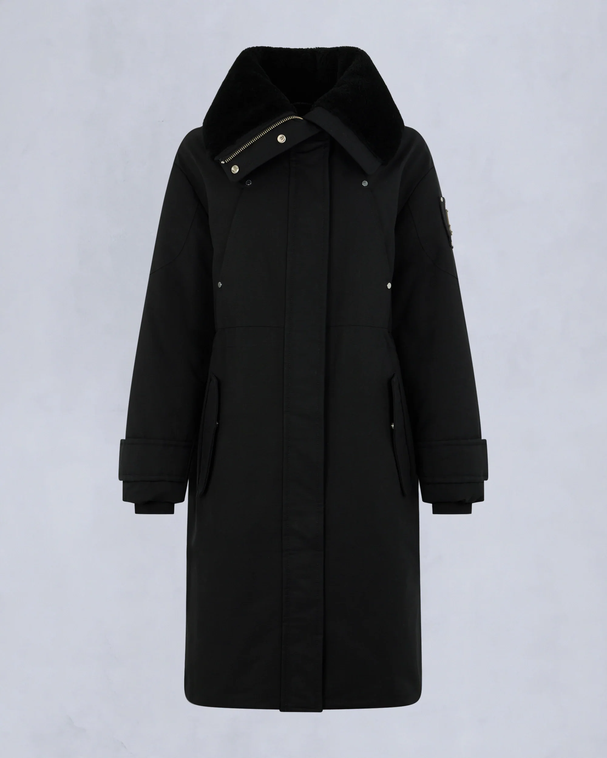 Moose Knuckles Womens Down *Parka Storm - Black/Black - Image 6